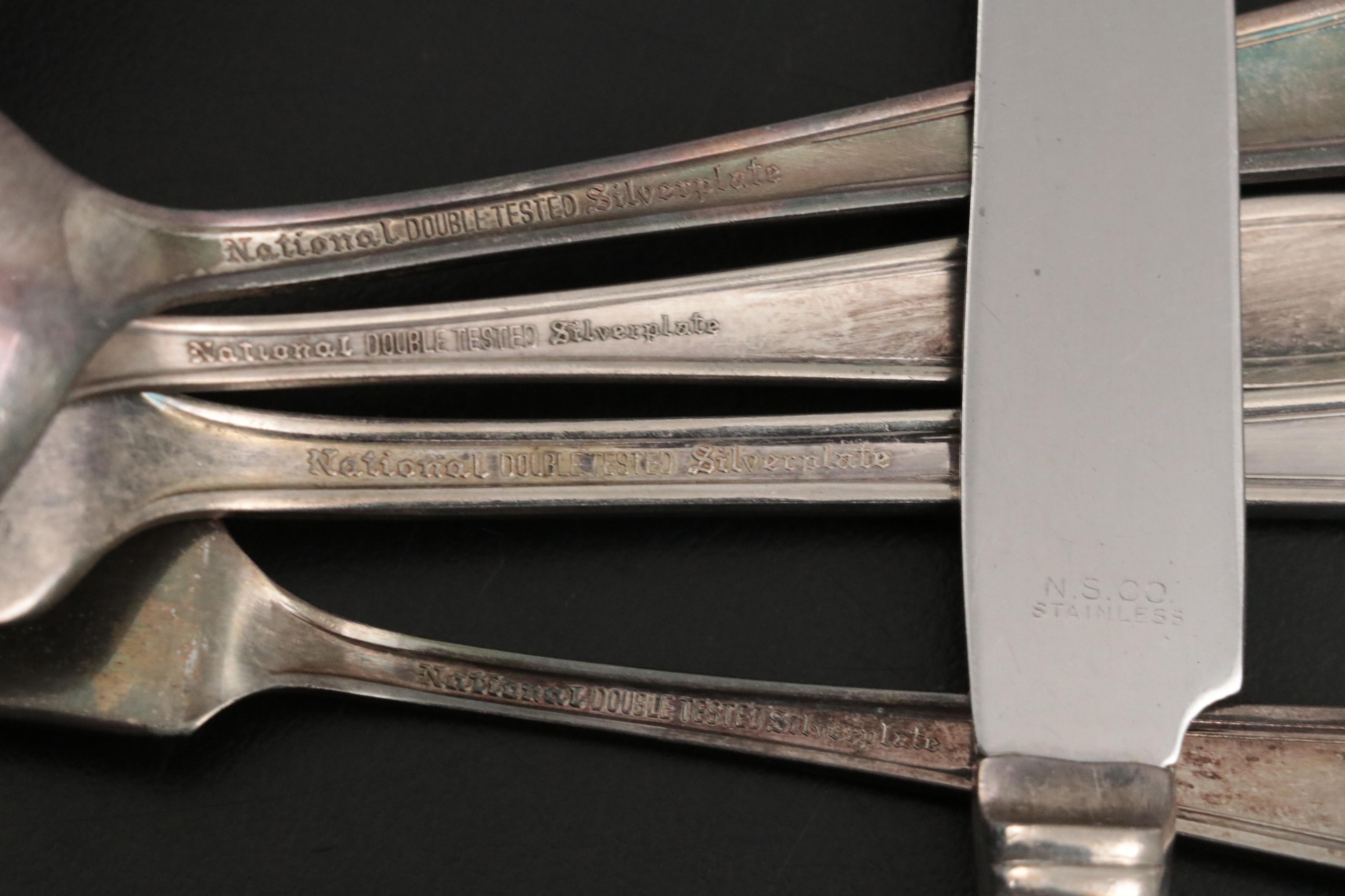 Simeon L. & George H. Rogers Company Silver Plate Dinner Forks and More