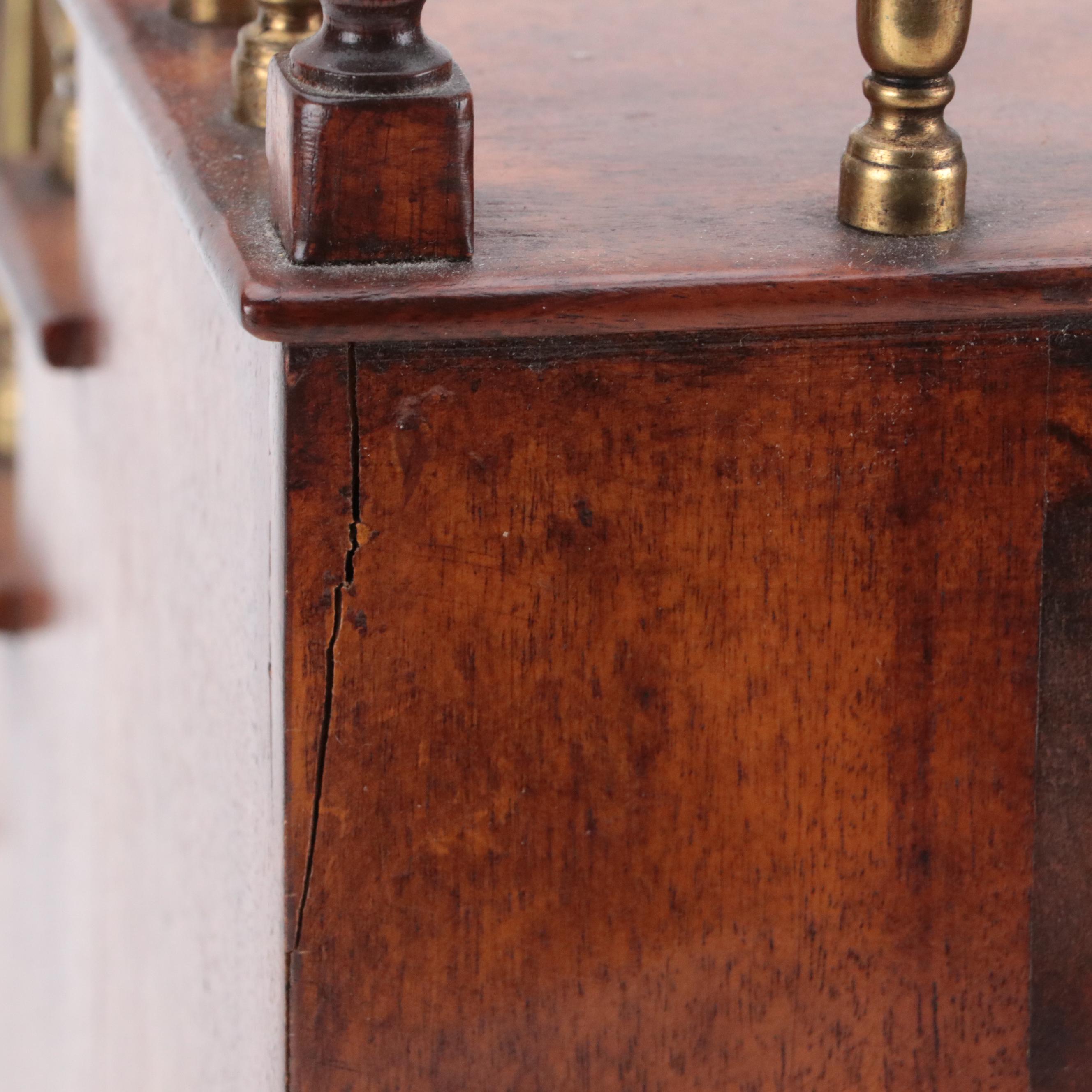 Maitland Smith Style Wood and Brass Miniature Staircase Box