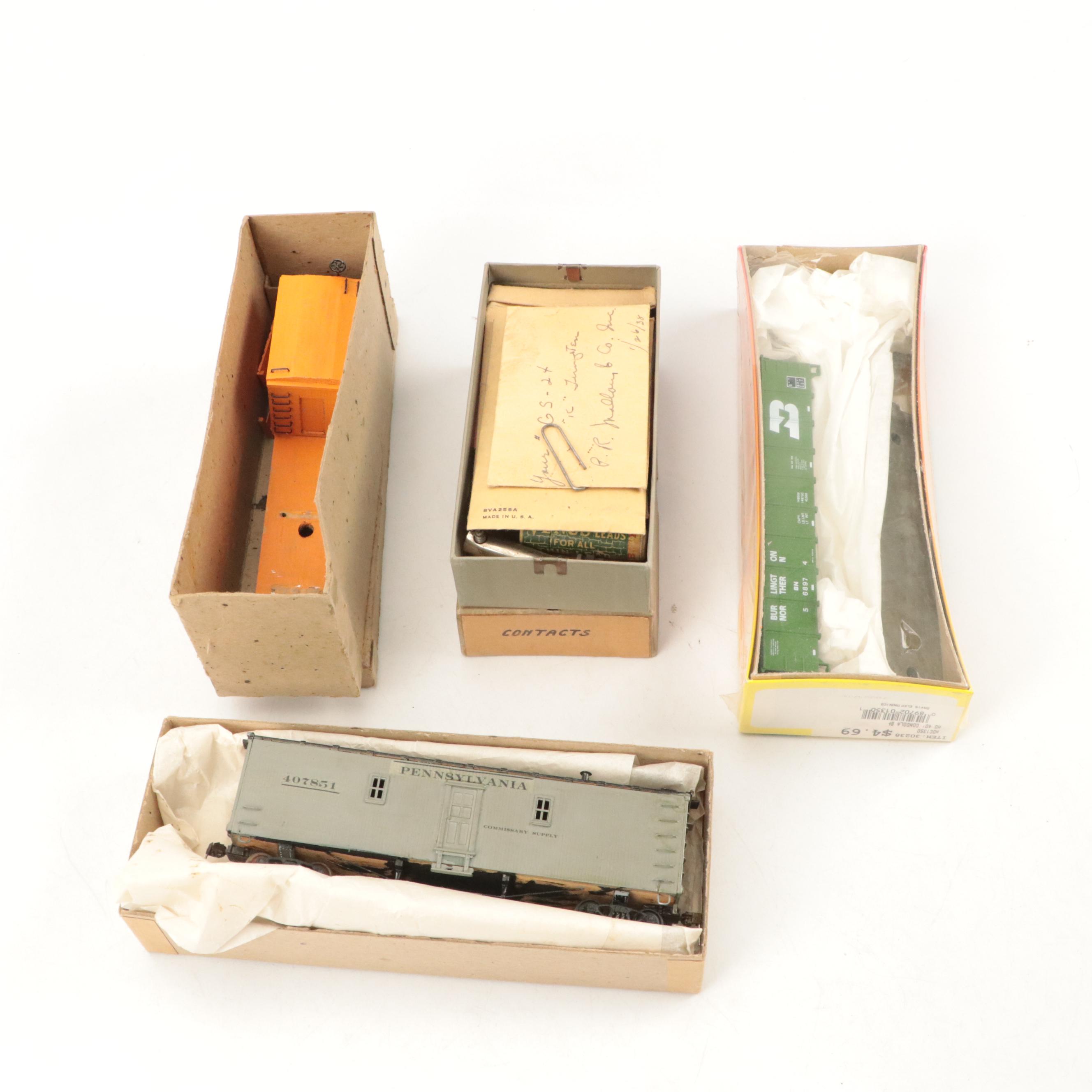 Athearn and Other HO Scale Train Cars and Accessories, Mid to Late 20th Century