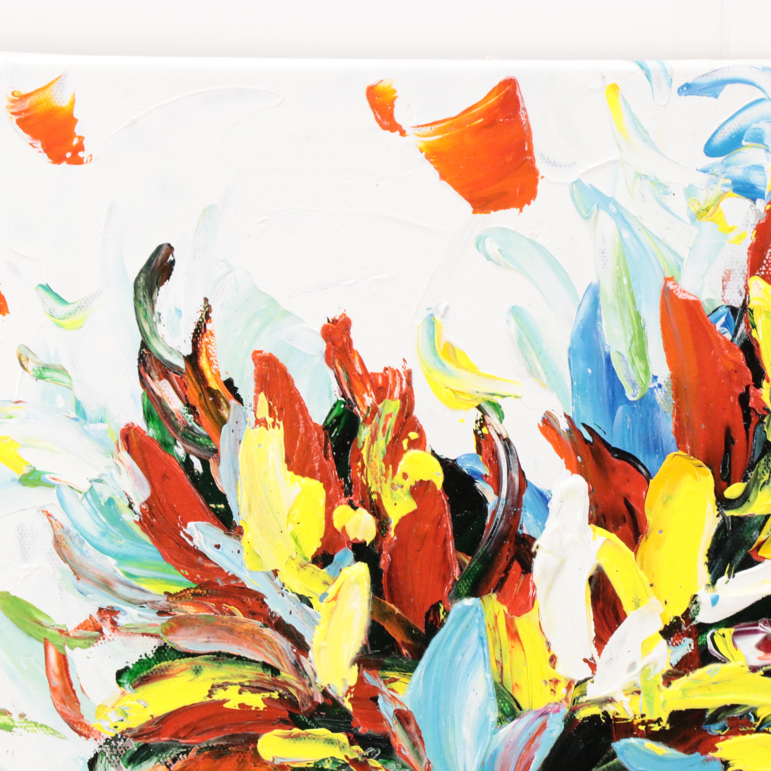 Bing Abstract Acrylic Painting, 21st Century