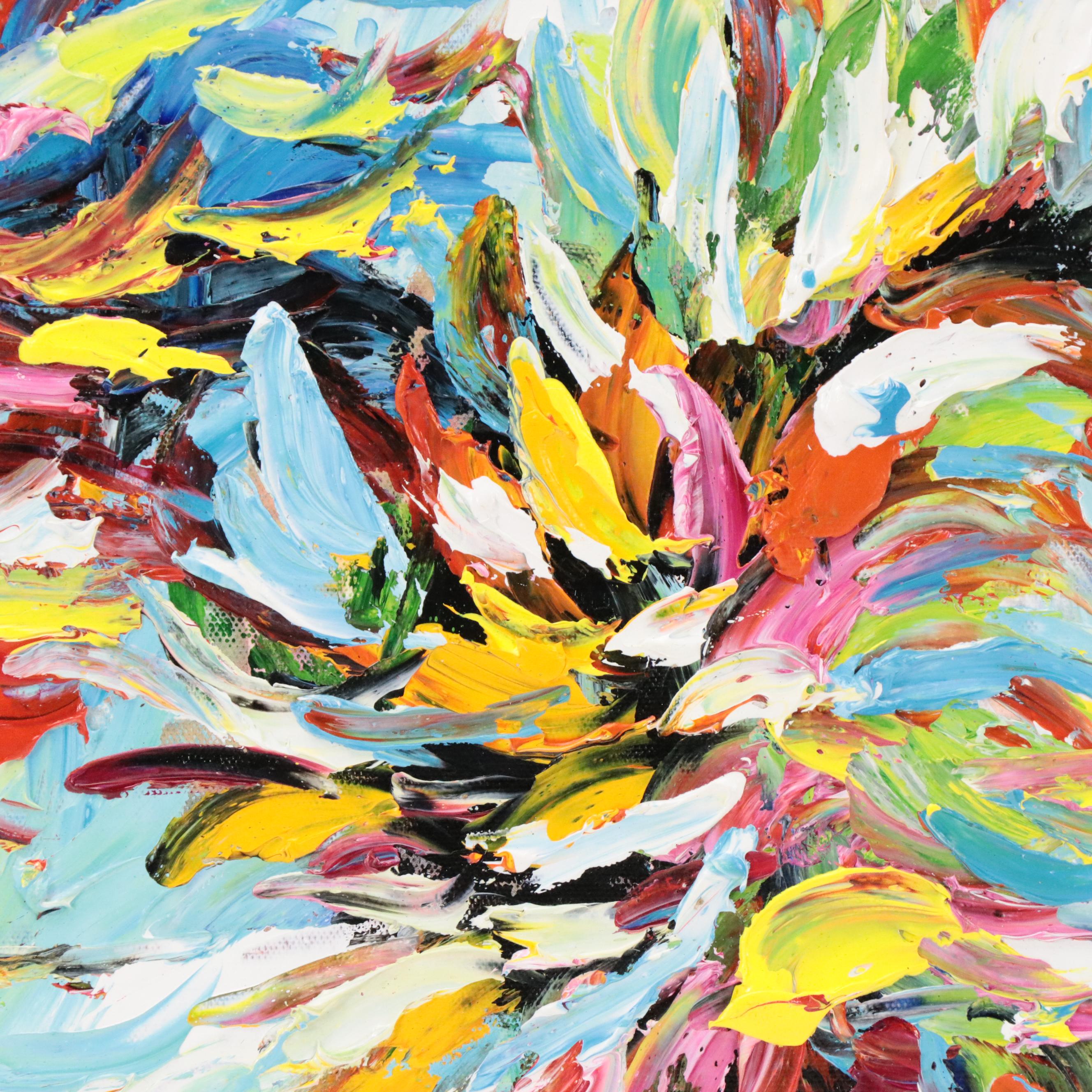 Bing Abstract Acrylic Painting, 21st Century