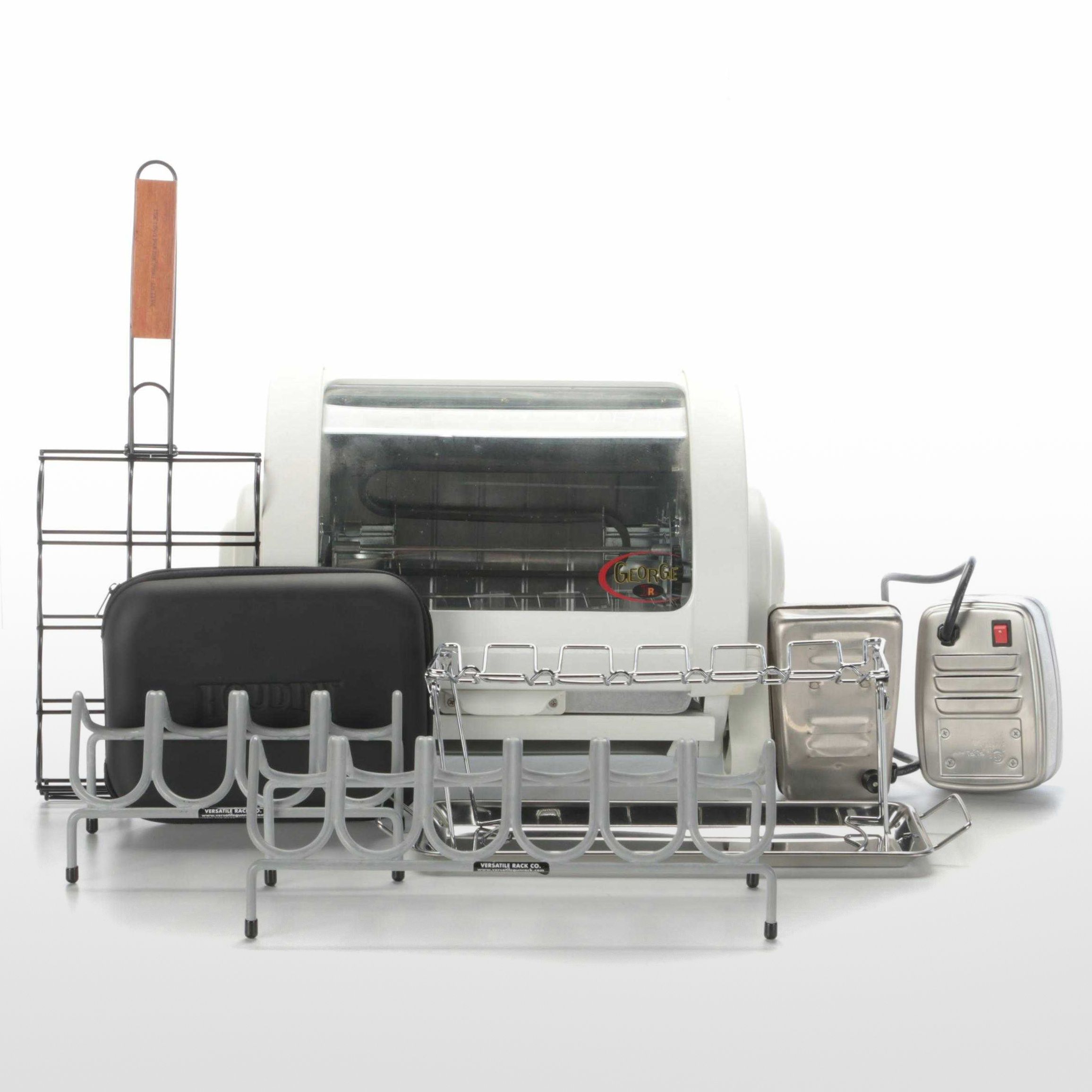 Foreman Jr." Rotisserie with Kitchen and Bar Tools EBTH