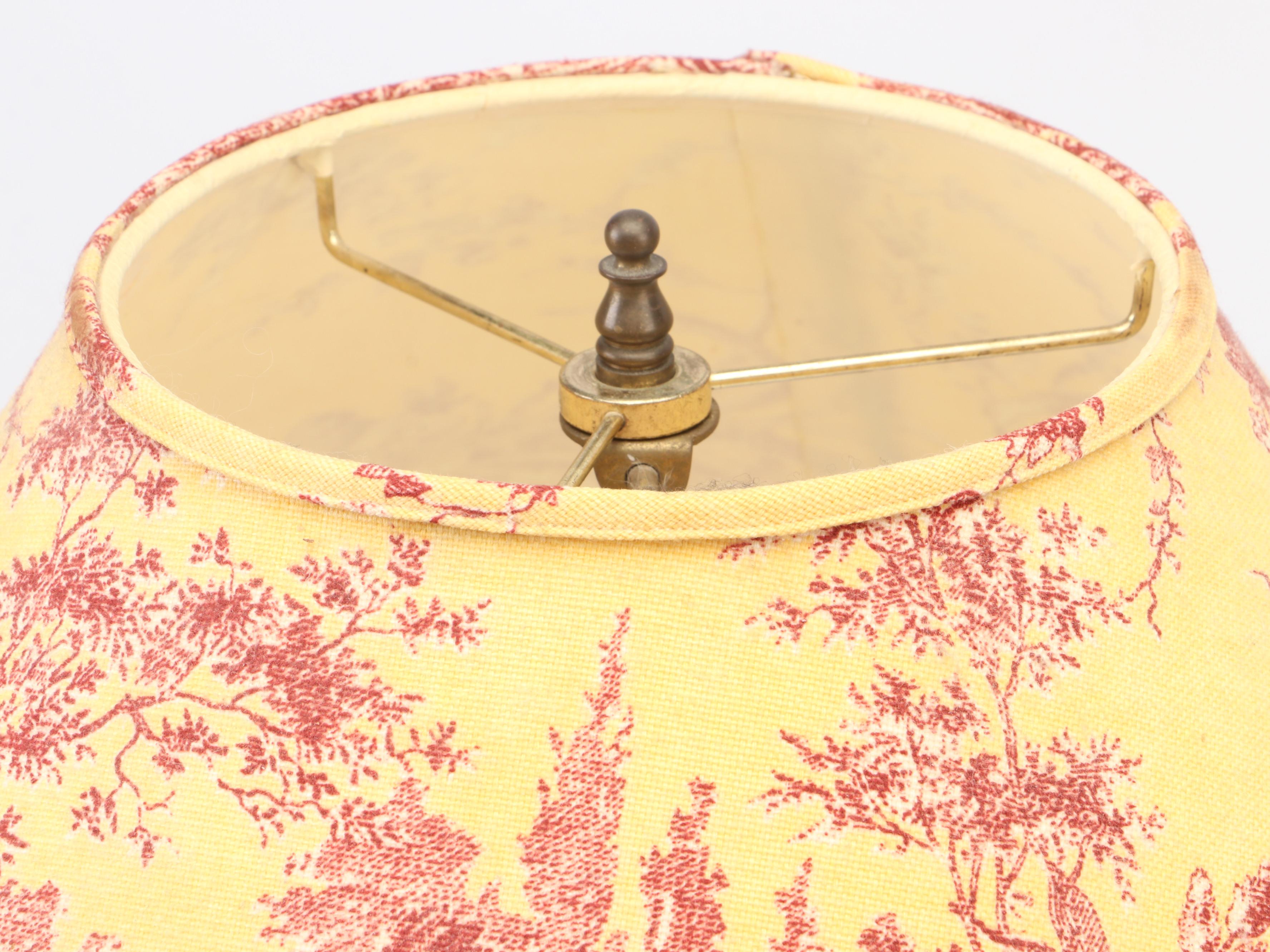 Folk Art Style Glazed Rooster Ceramic Table Lamp