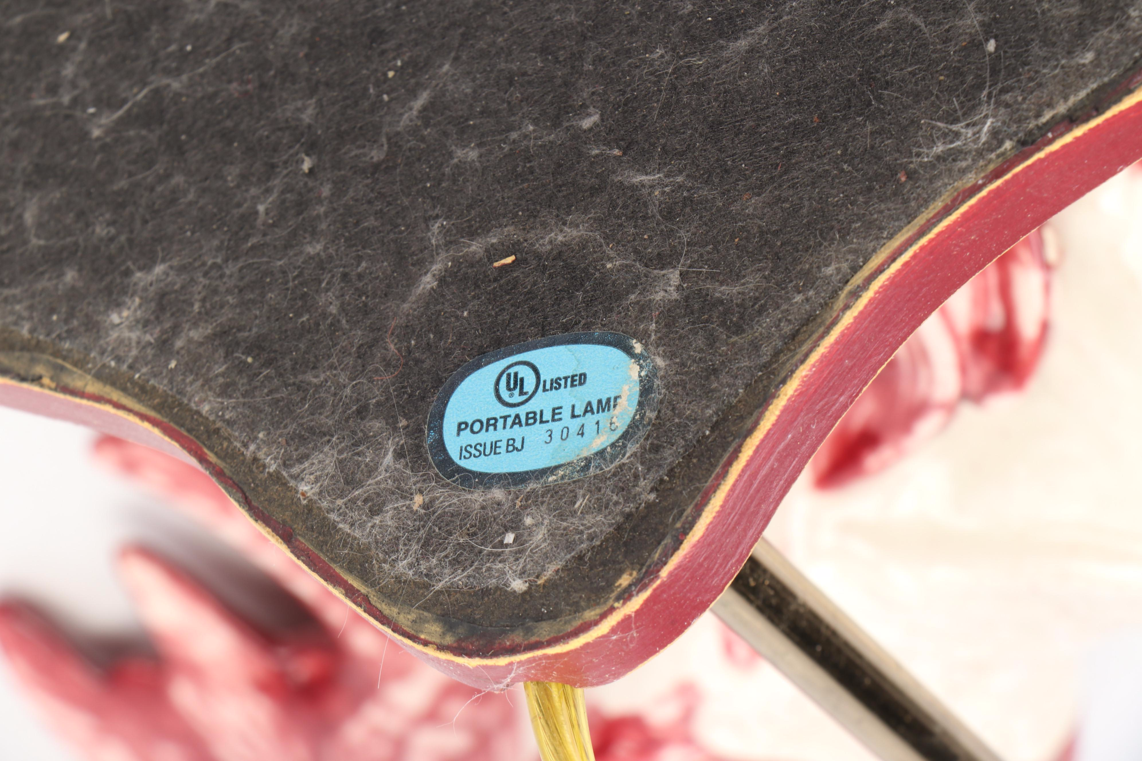 Folk Art Style Glazed Rooster Ceramic Table Lamp