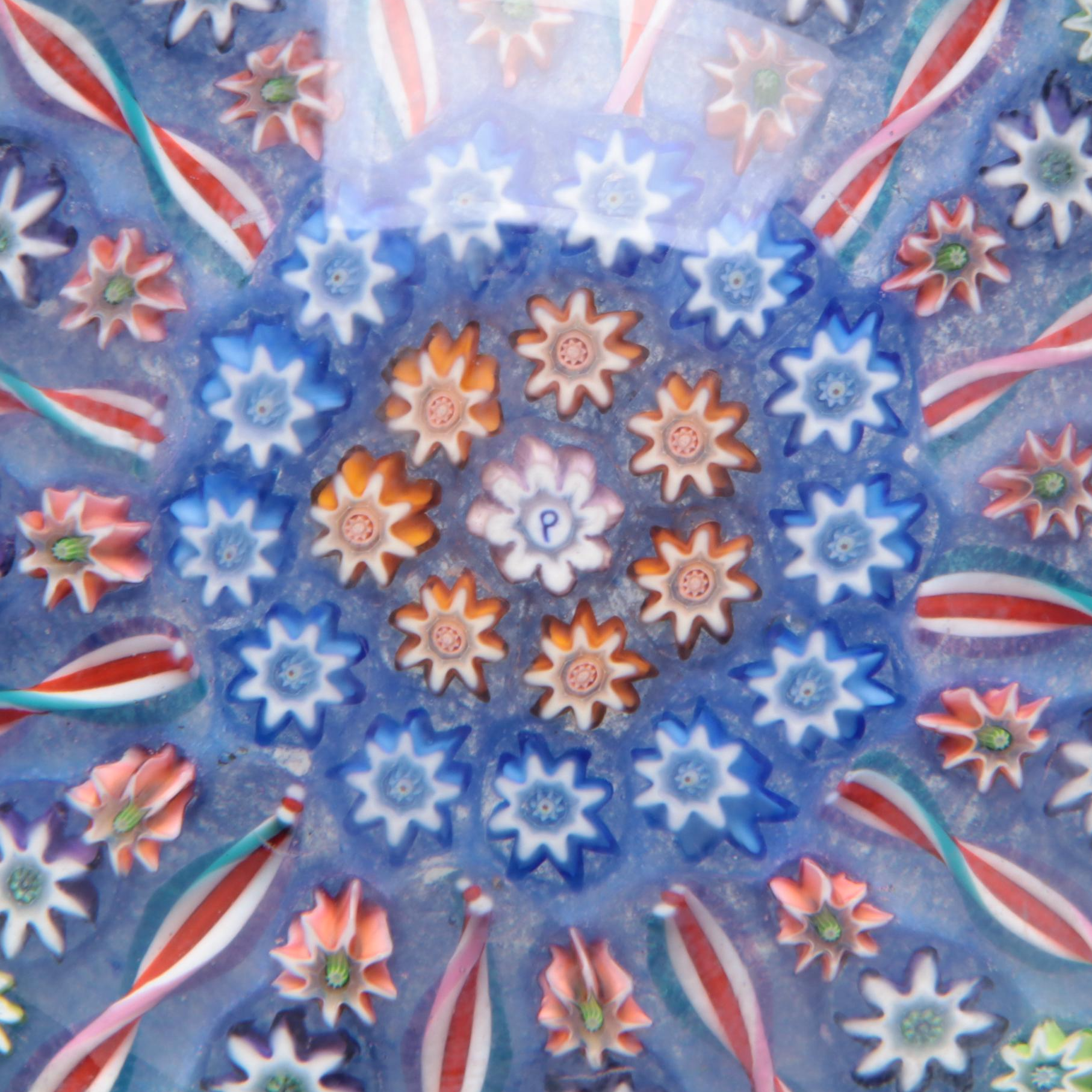 Perthshire Millefiori Paperweight with Other Art Glass Paperweights