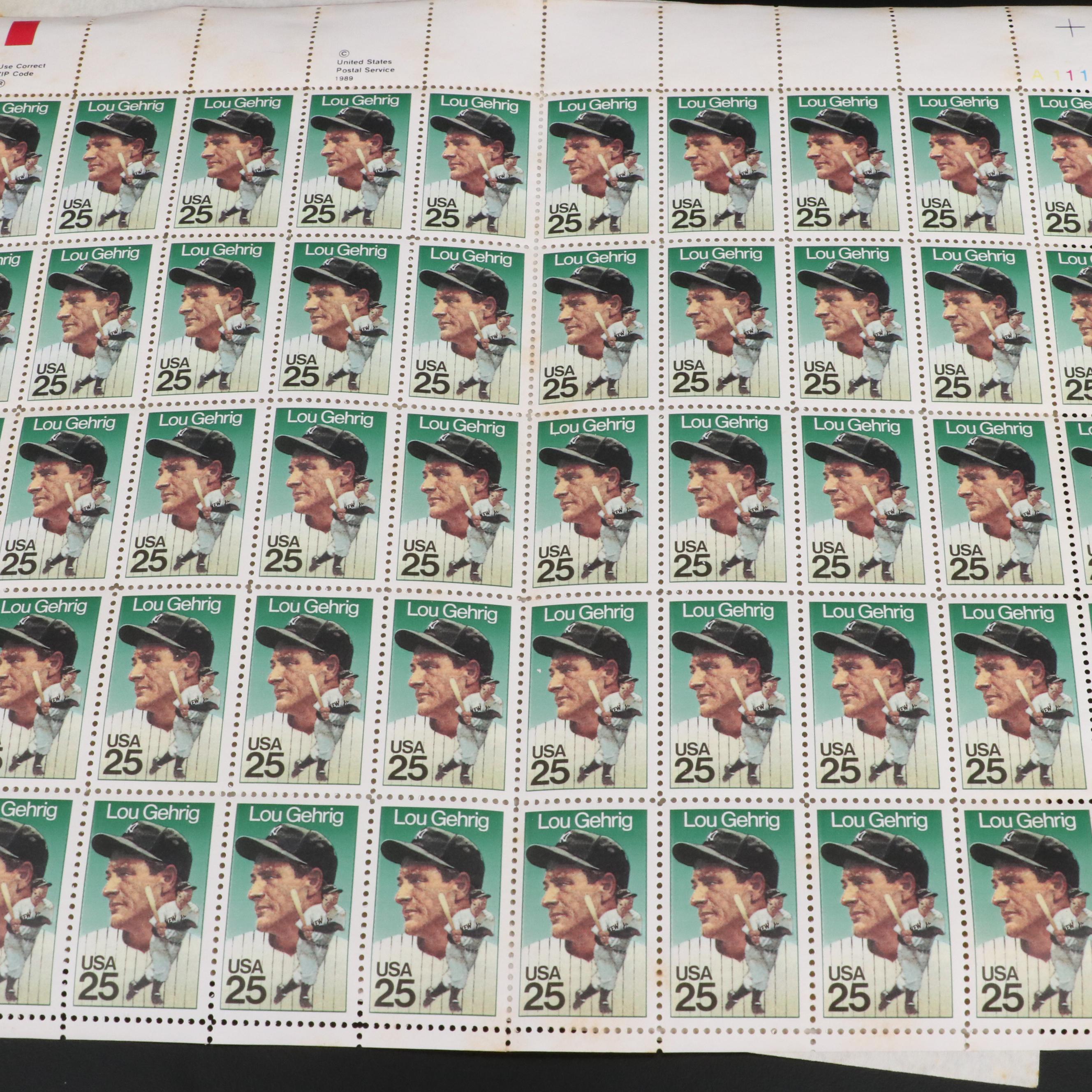 Over 130 U.S. Postage Stamp Sheets
