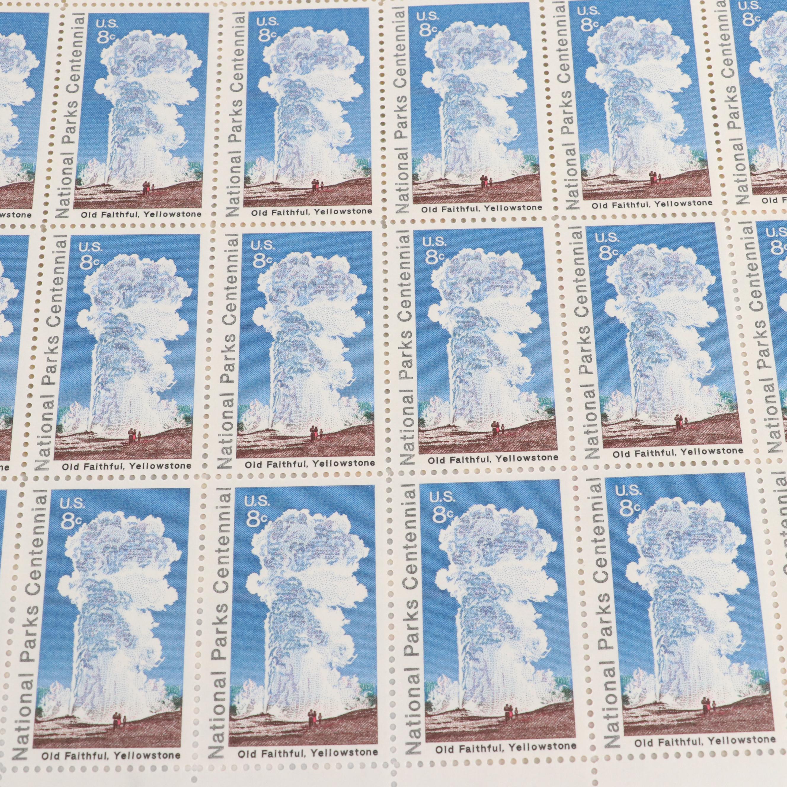 Over 130 U.S. Postage Stamp Sheets