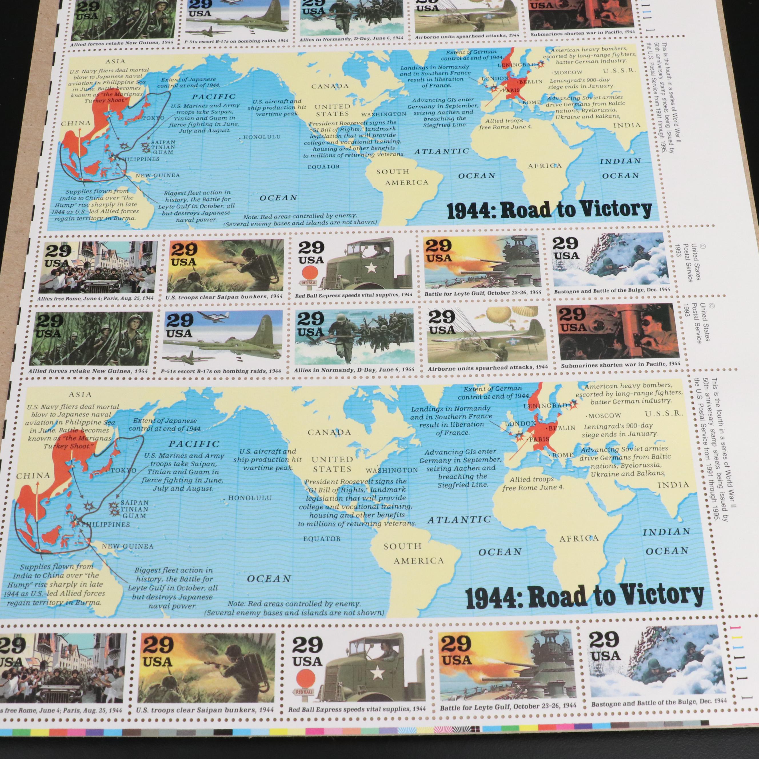 Over 130 U.S. Postage Stamp Sheets
