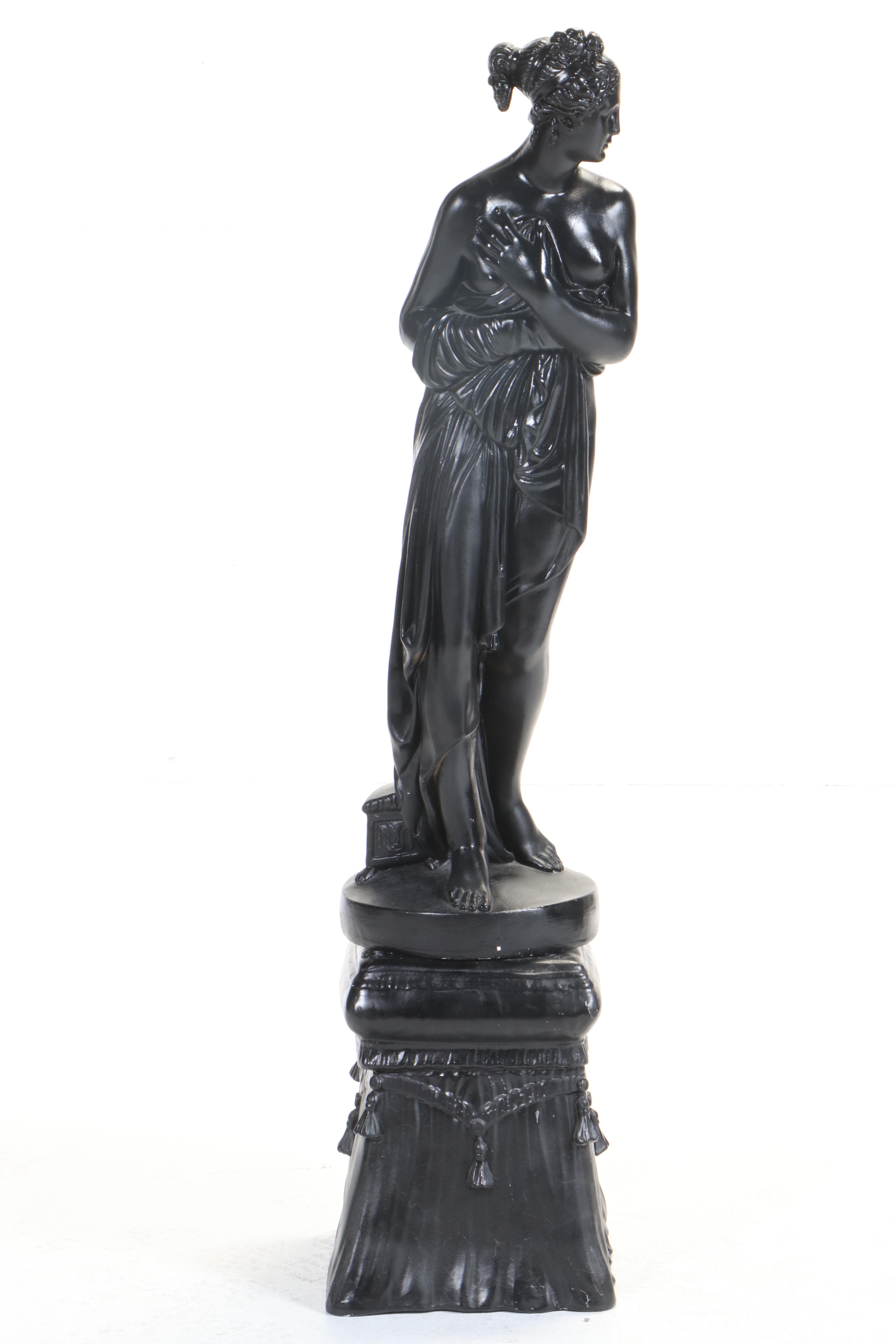 Large Neoclassical Cast Plaster Sculpture