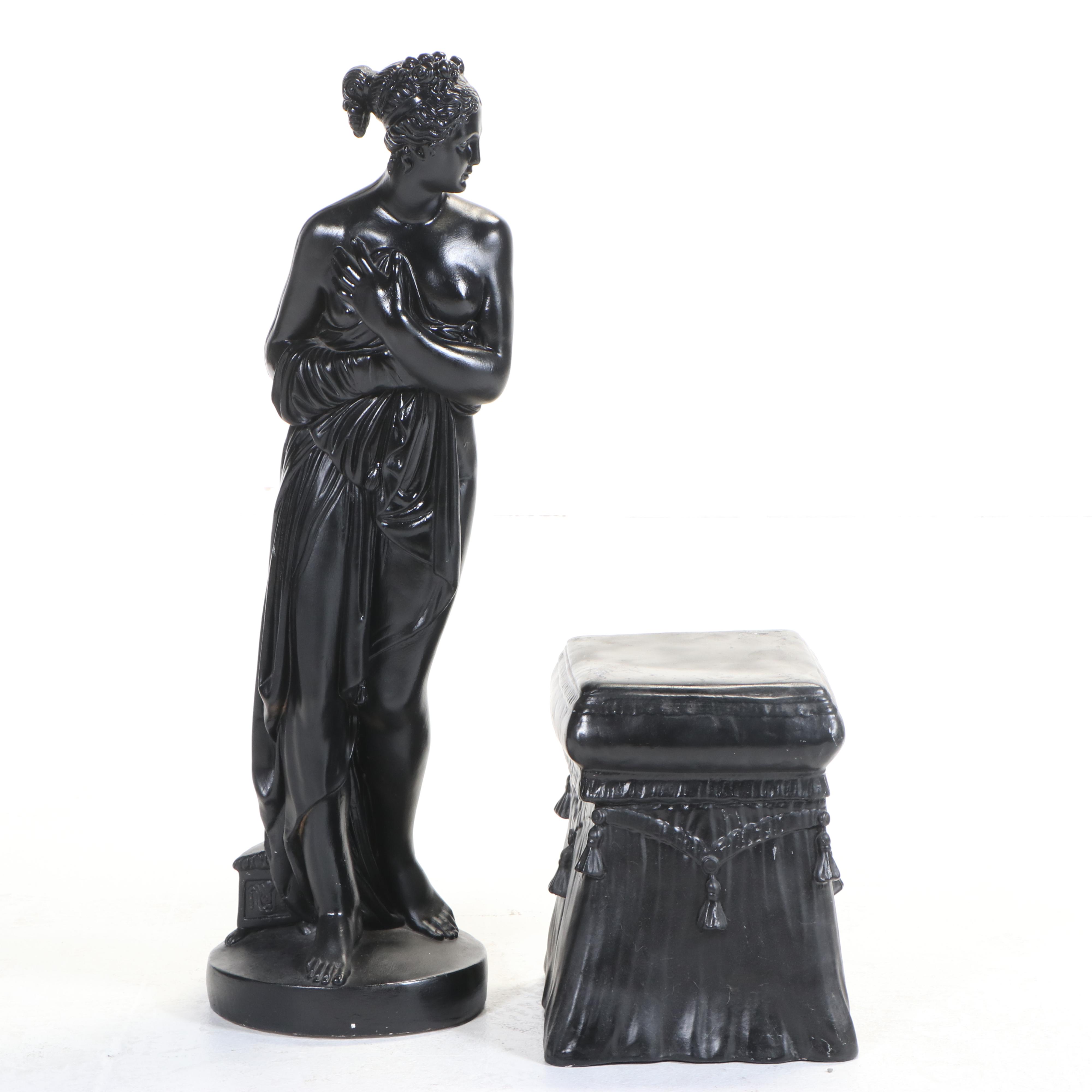 Large Neoclassical Cast Plaster Sculpture