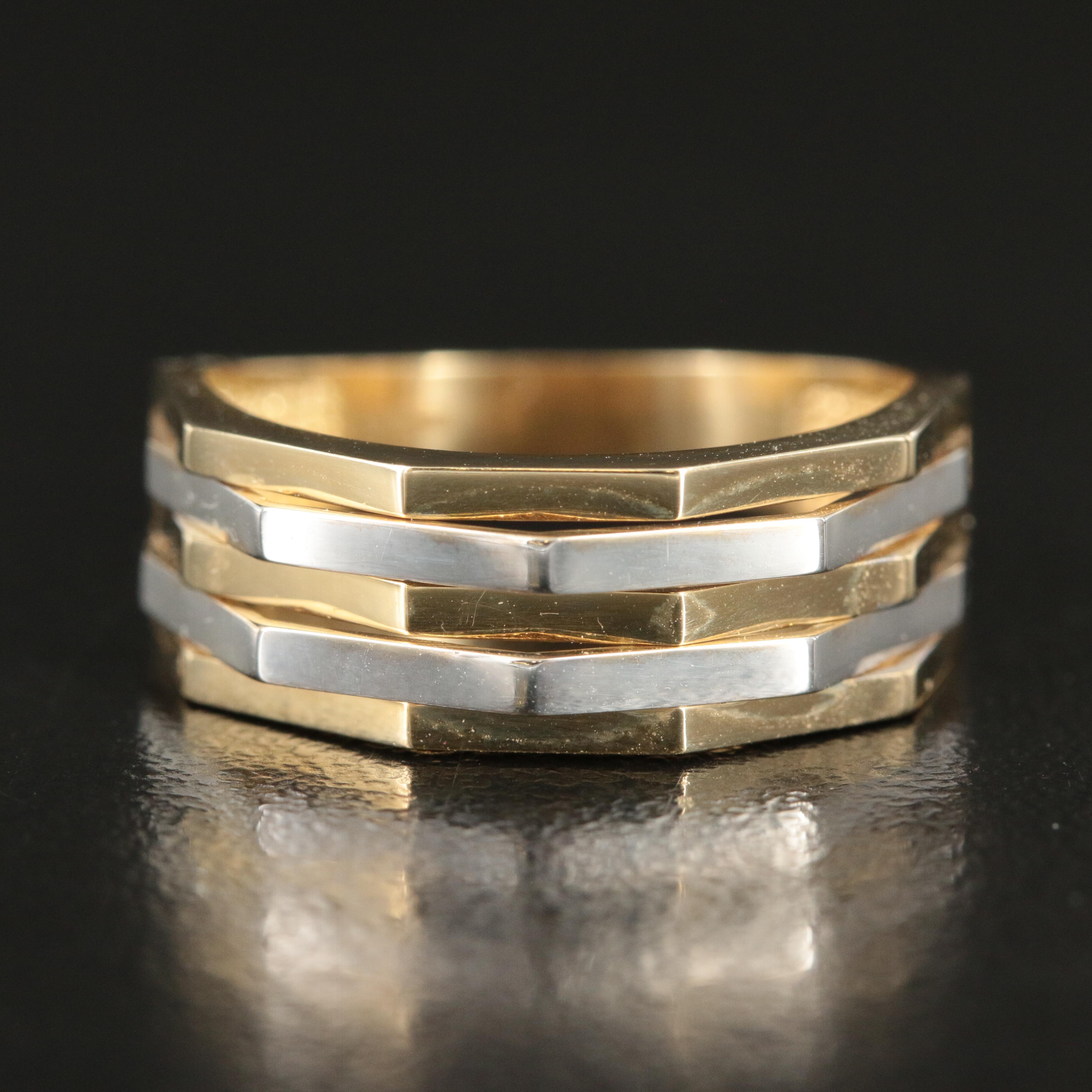 14K Geometric Band