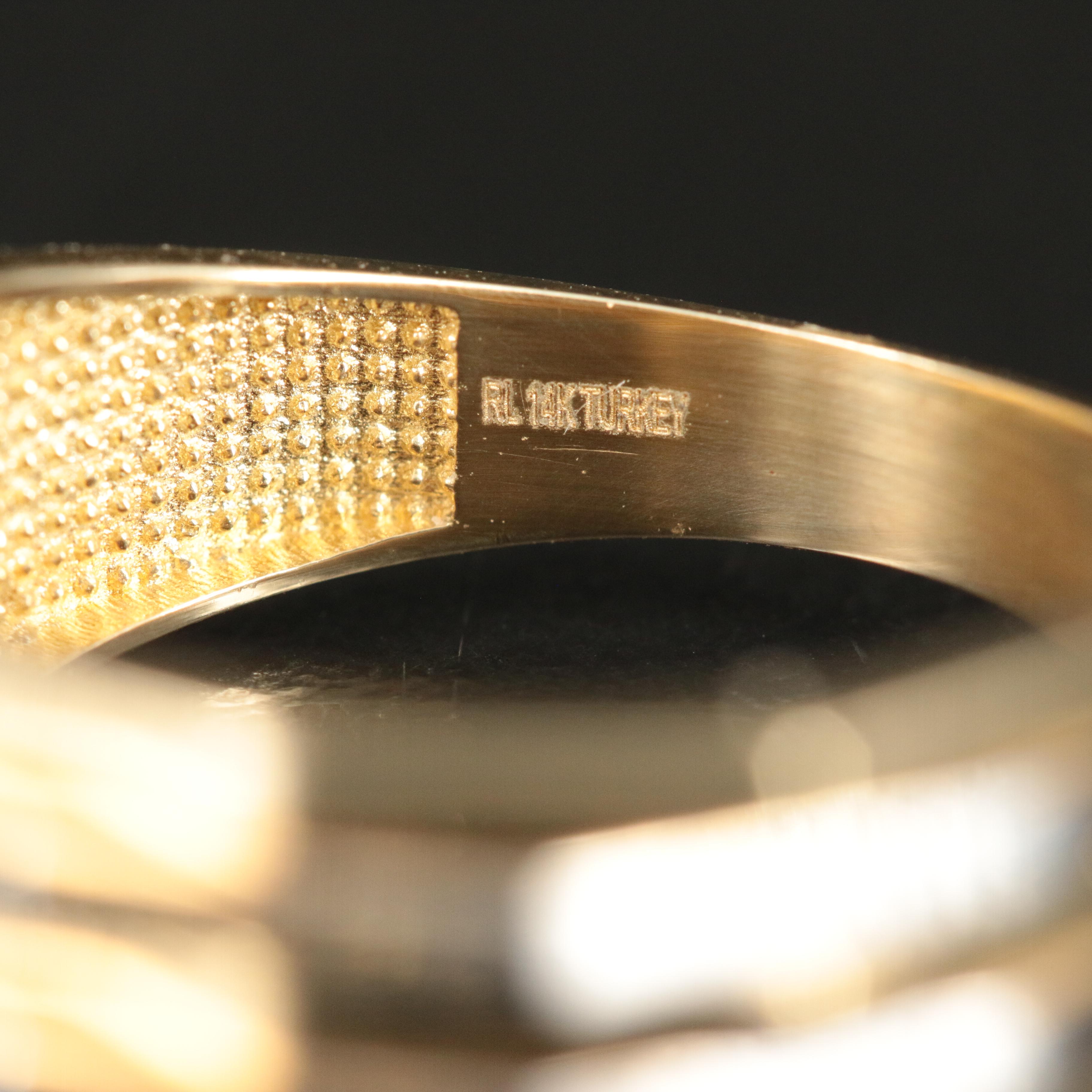 14K Geometric Band