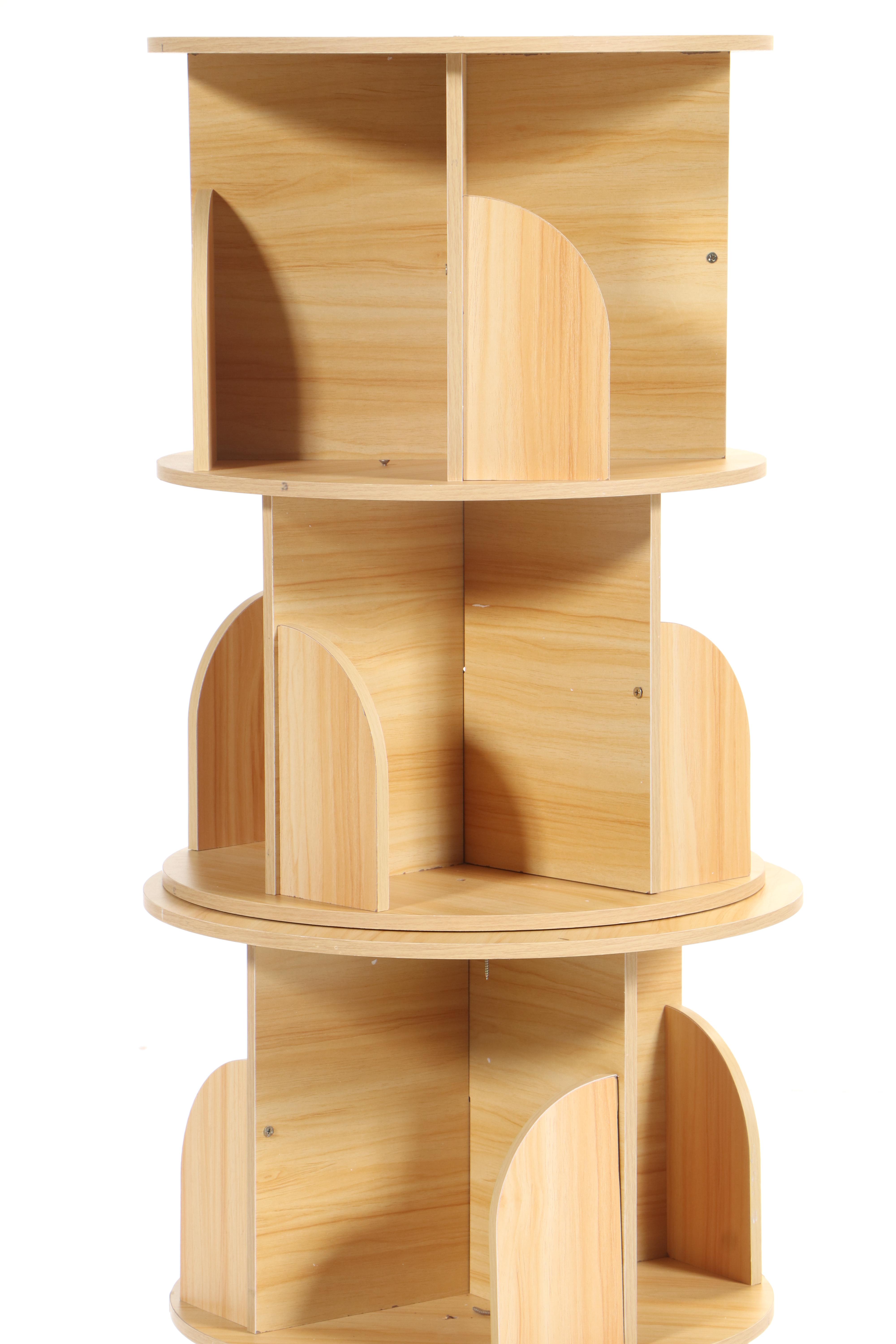 Pine Rotating Bookcase