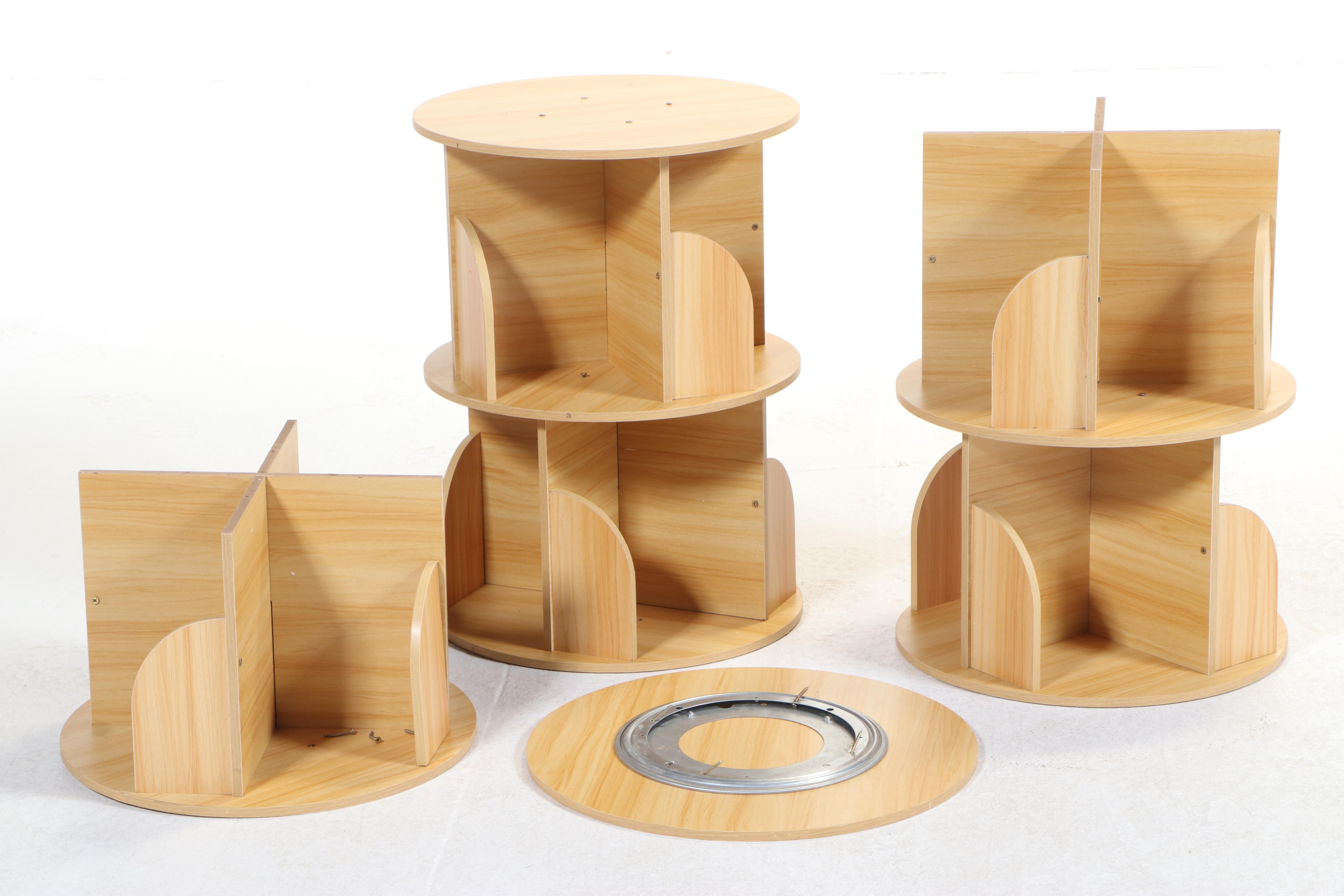 Pine Rotating Bookcase