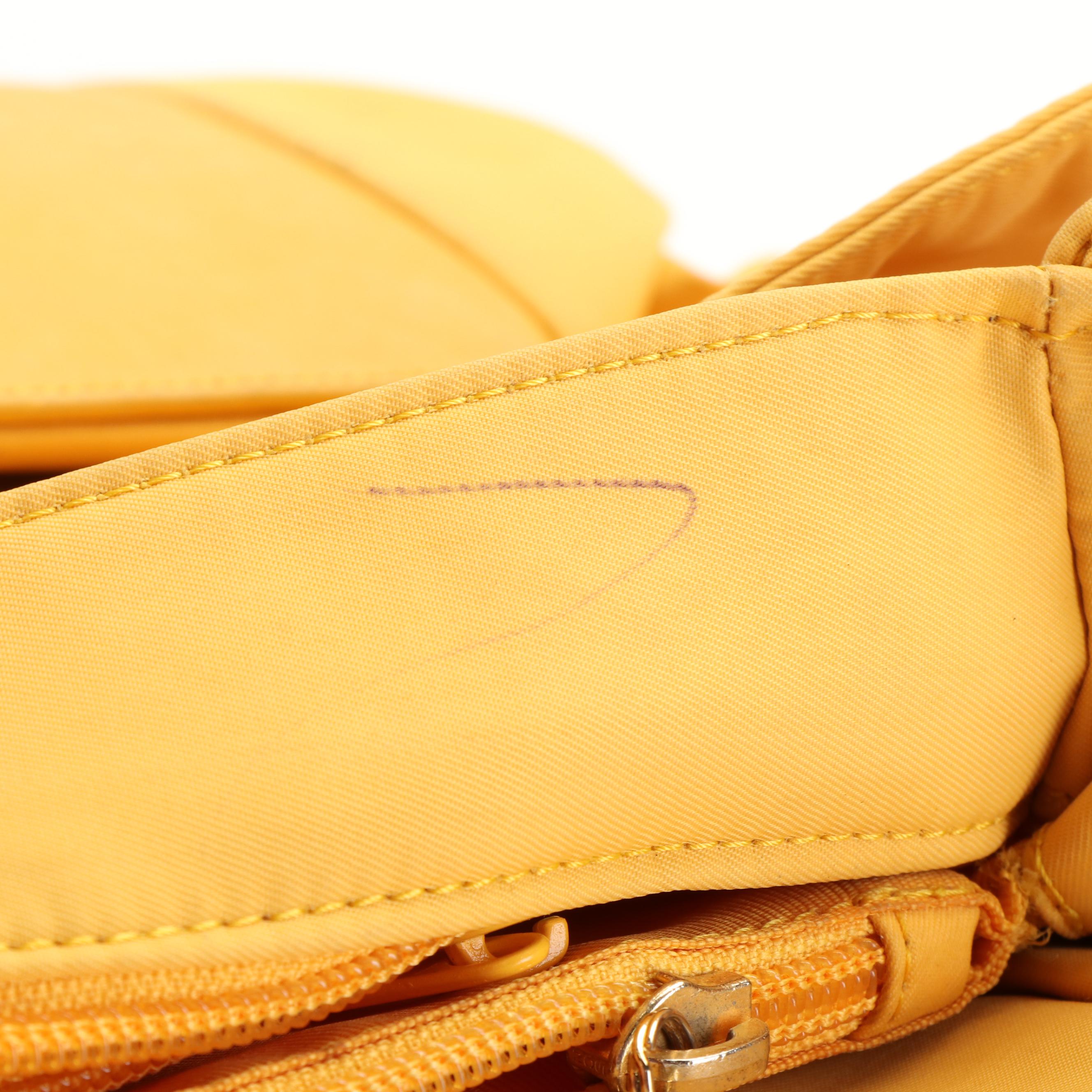 Paloma Picasso Signature X Yellow Nylon Shoulder Bag