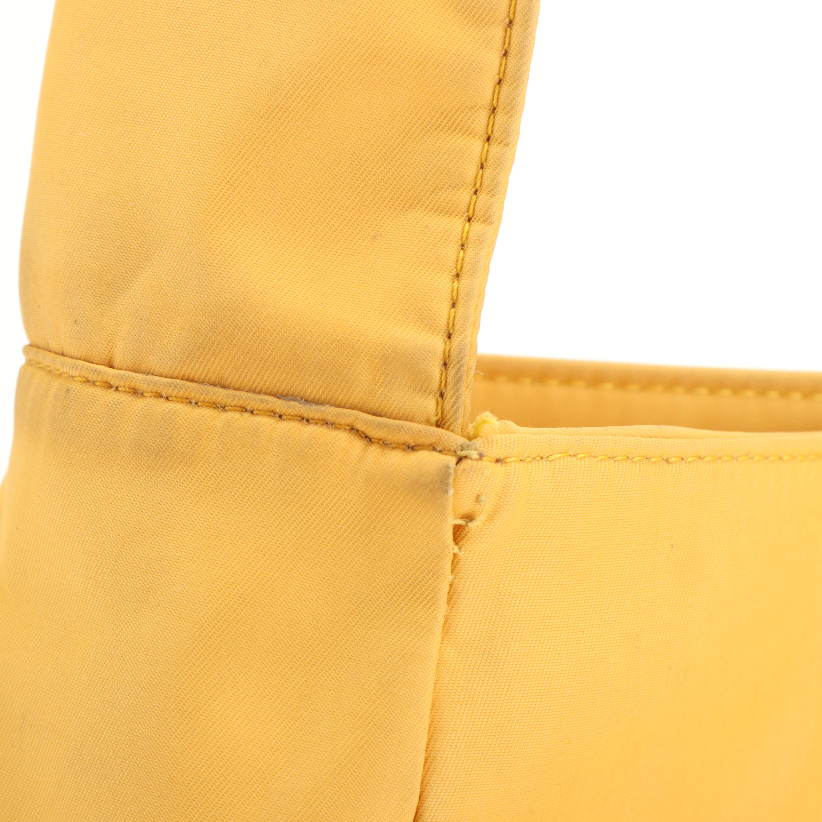 Paloma Picasso Signature X Yellow Nylon Shoulder Bag