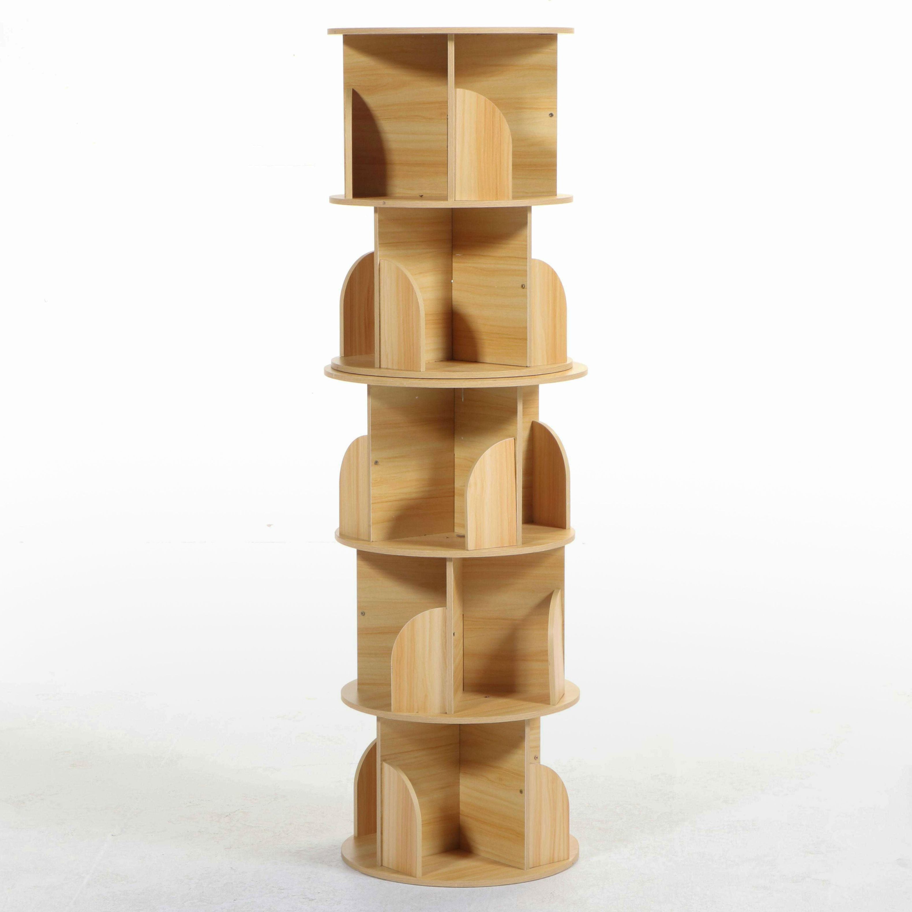 Pine Rotating Bookcase