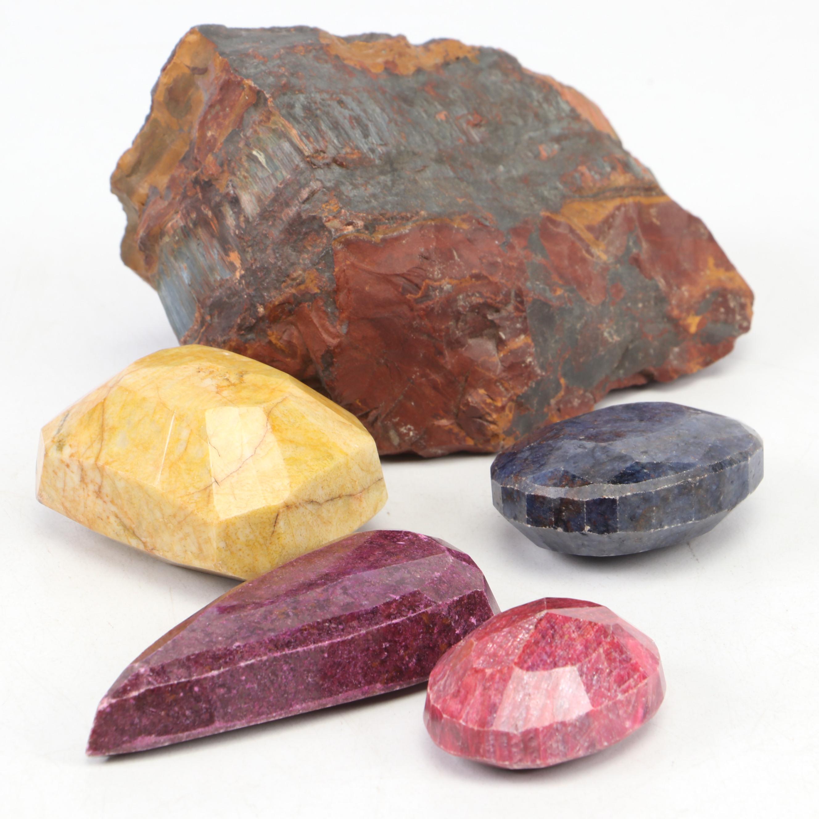Quartzite and Corundum Mineral Specimens