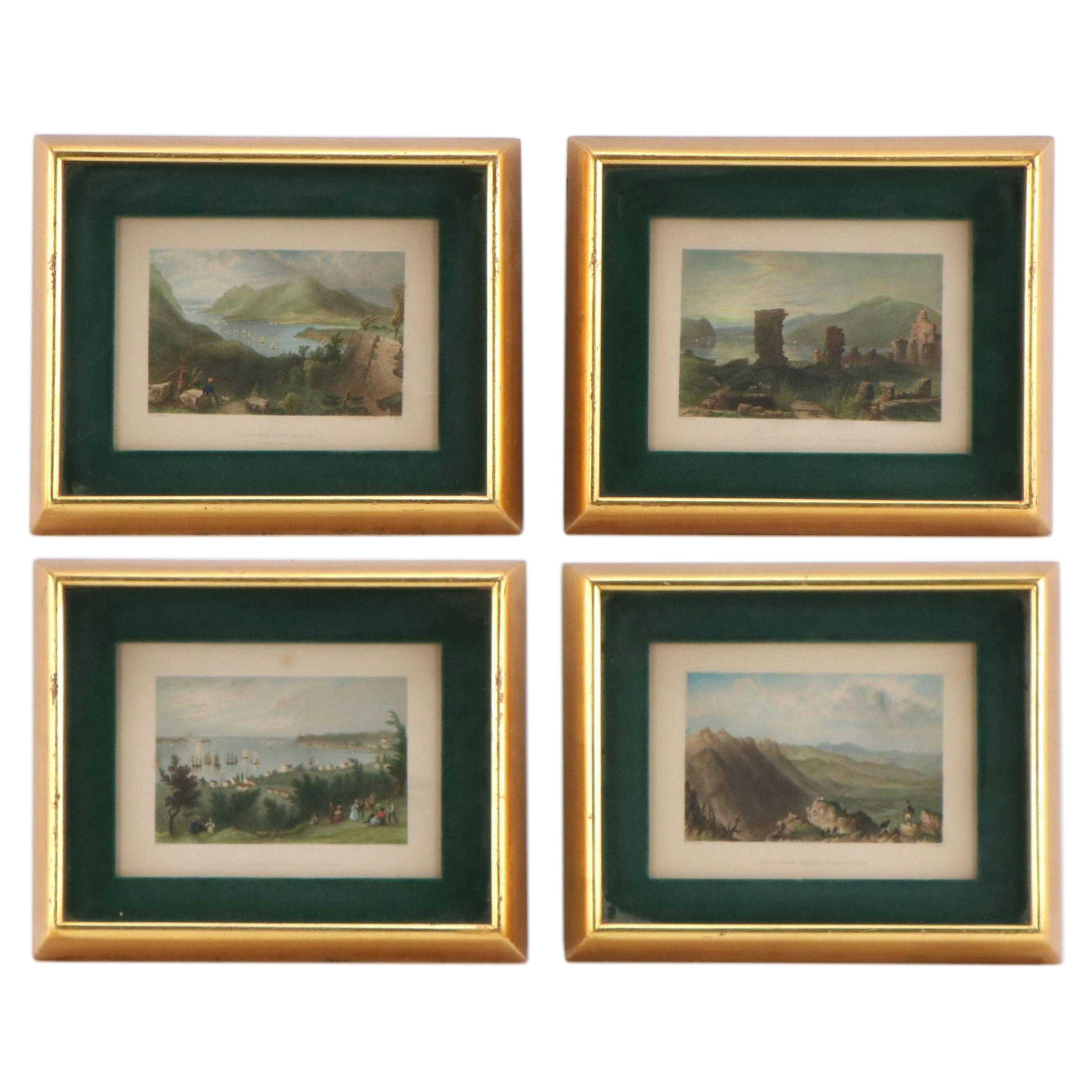 Hand-Colored Engravings After William H. Bartlett of Landscapes, 19th Century