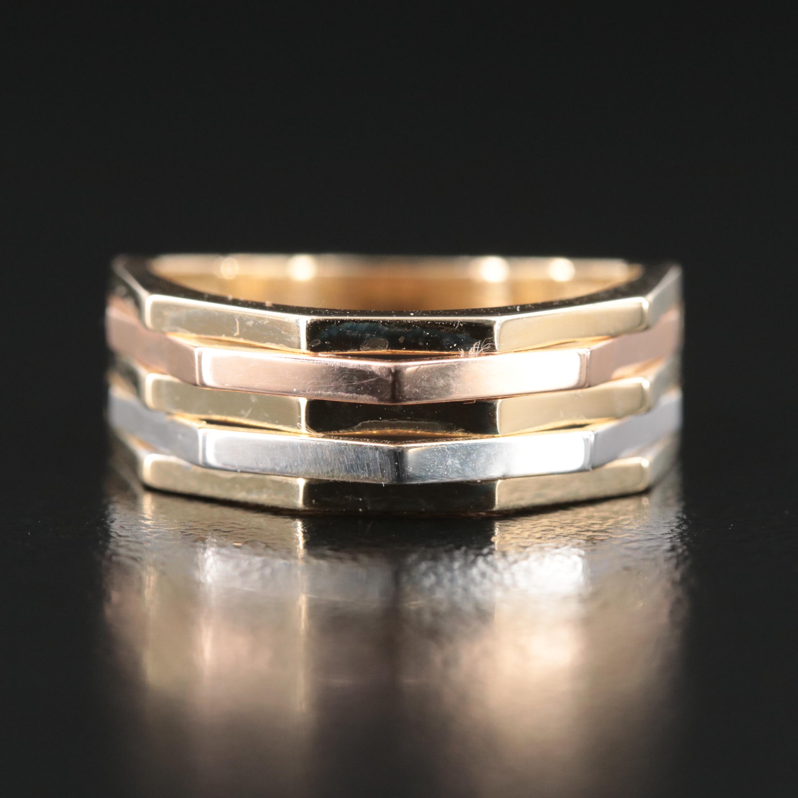14K Tri-Color Ring | EBTH