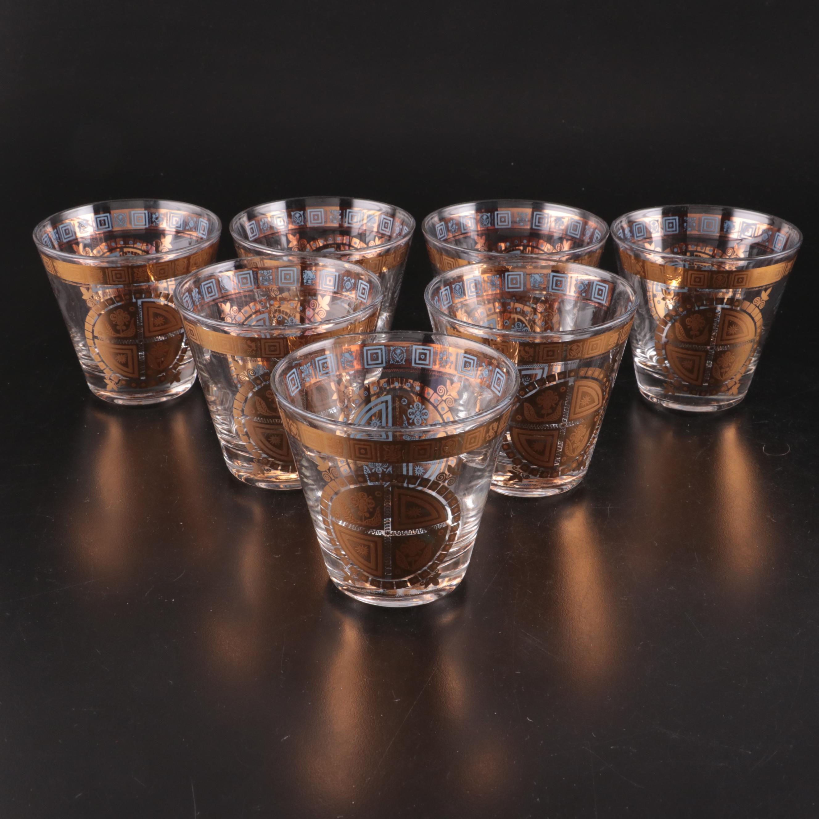 Seven MCM Culver Old Fashioned Glasses