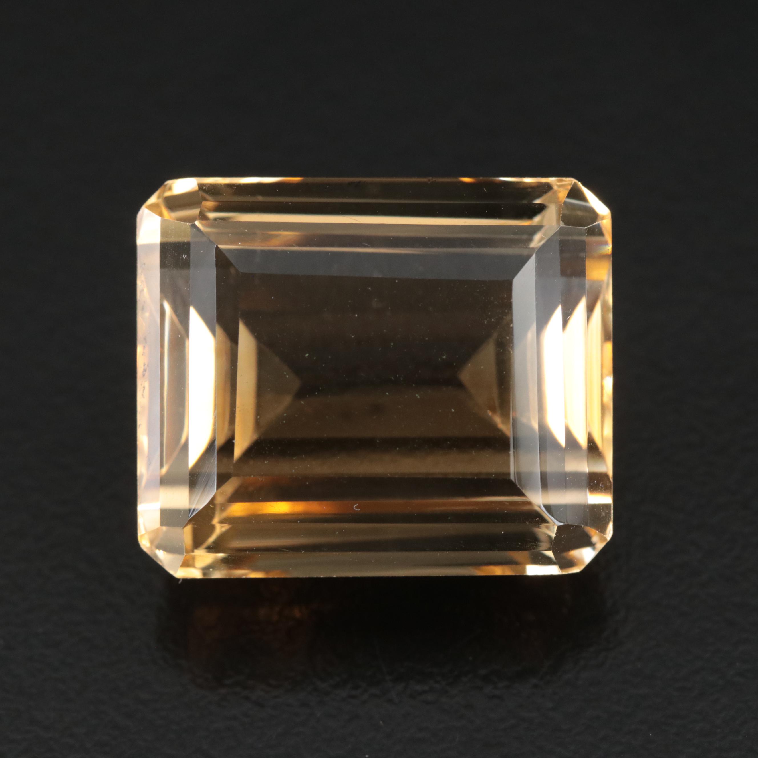 Loose 39.21 CT Citrine