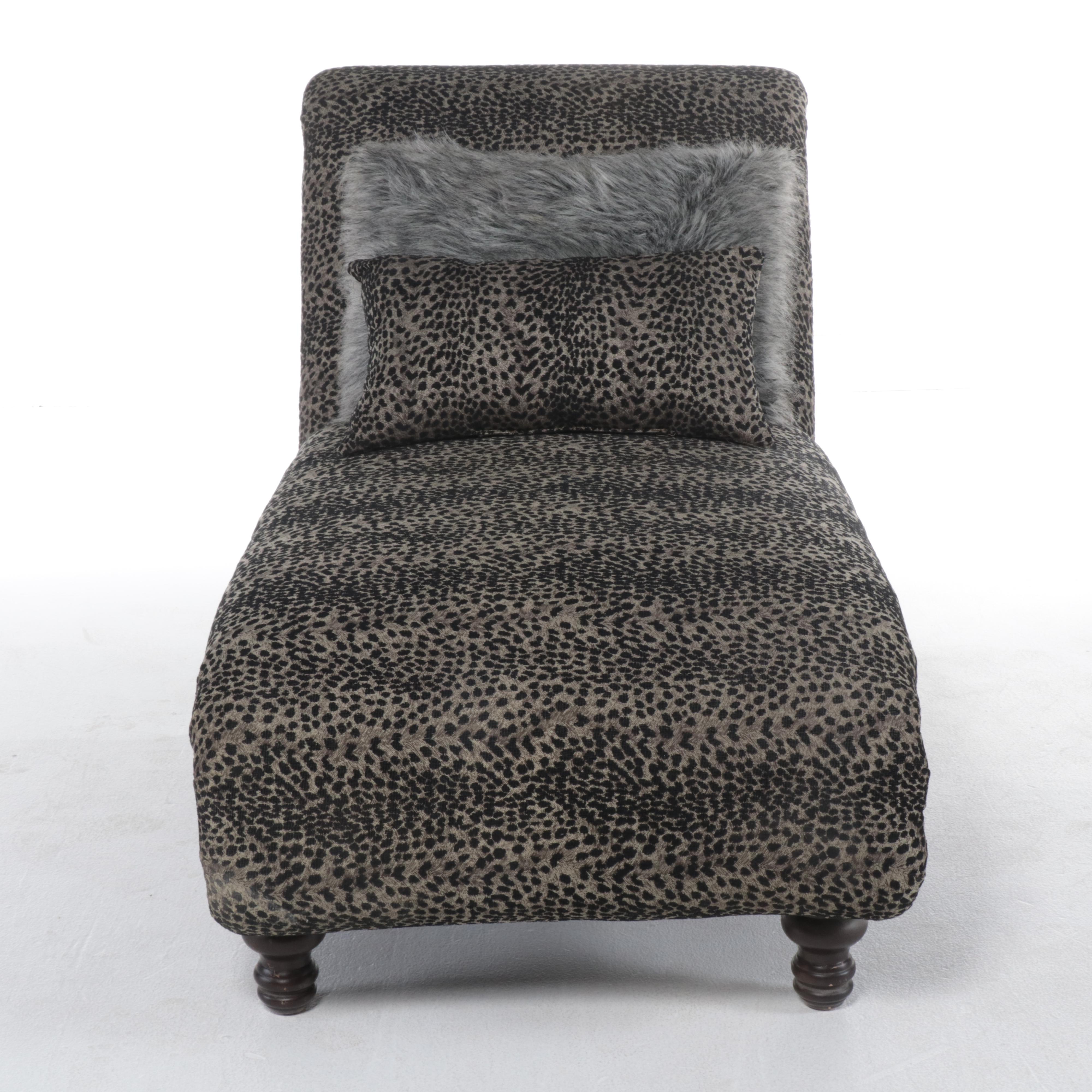 StyleLine Furniture CustomUpholstered Chaise Lounge with Nailheads EBTH