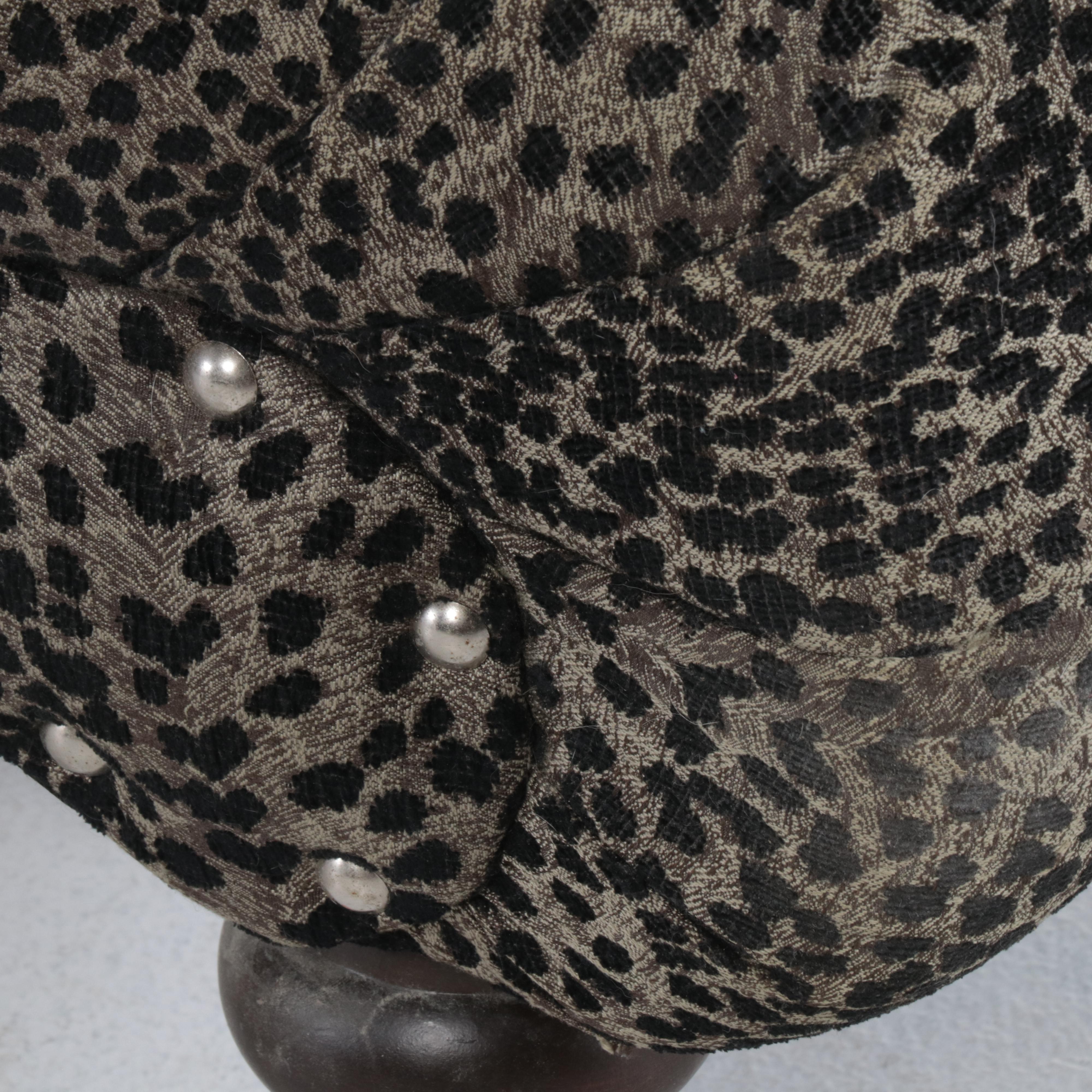 StyleLine Furniture CustomUpholstered Chaise Lounge with Nailheads EBTH