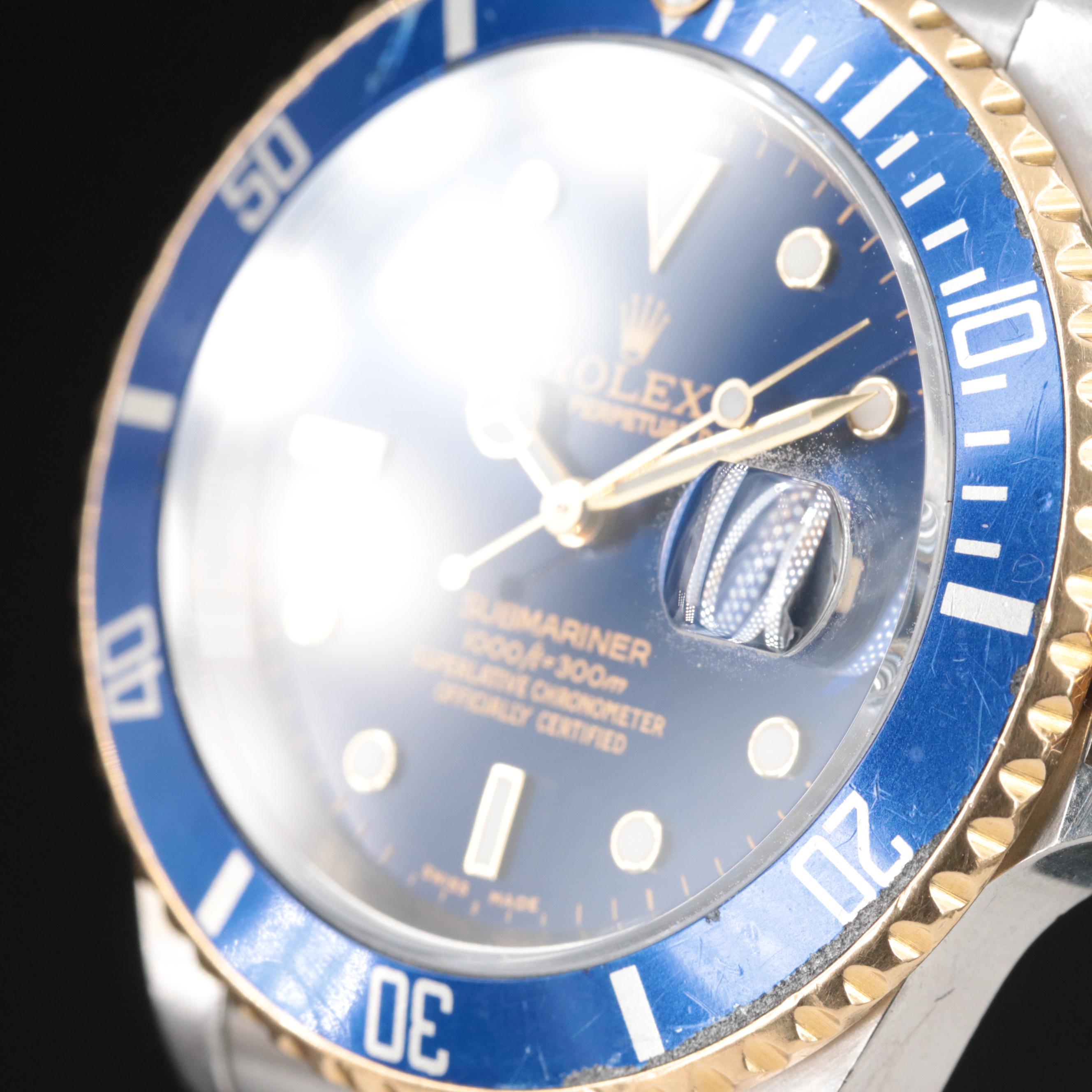 2002 18K and Stainless Steel Rolex Submariner Date Watch