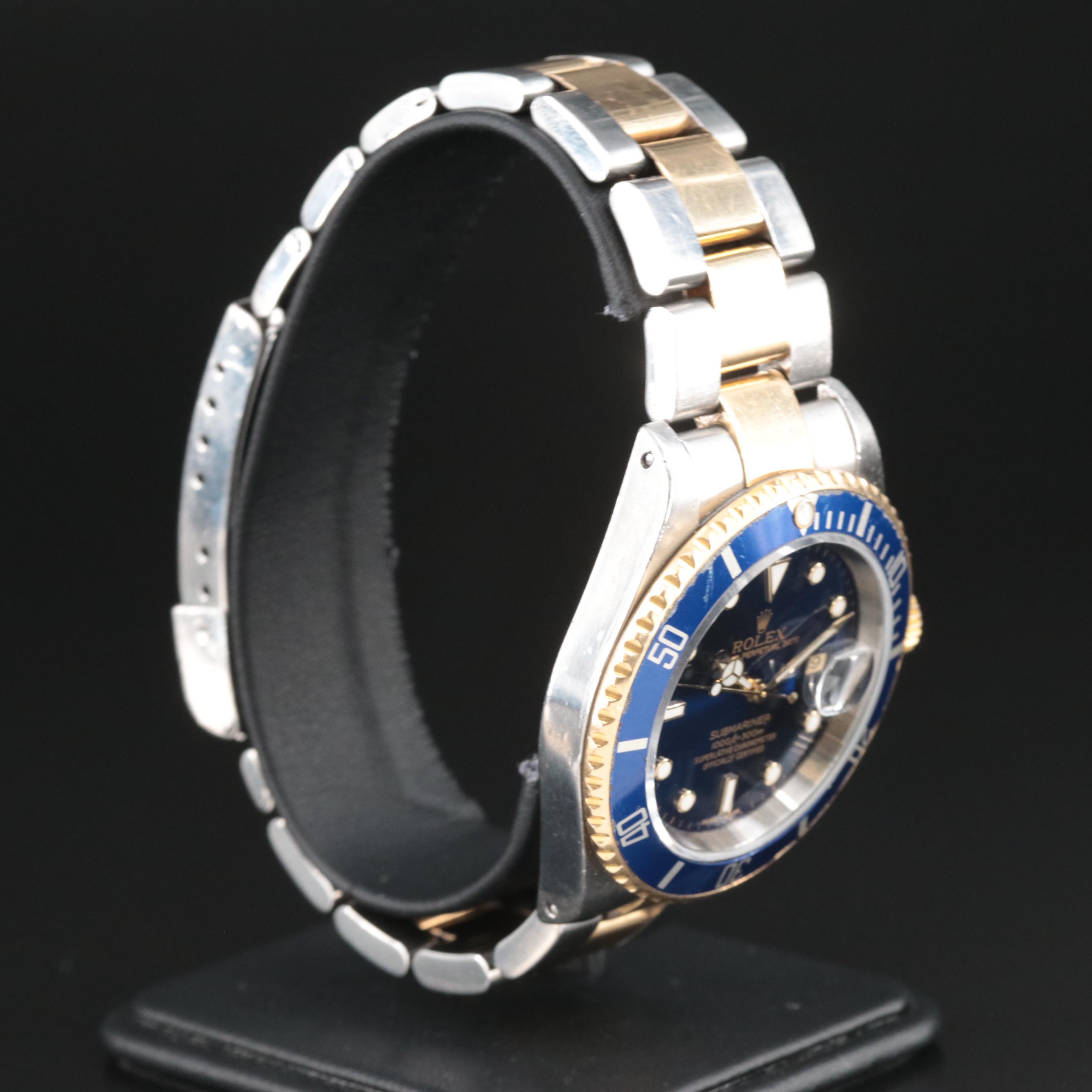 2002 18K and Stainless Steel Rolex Submariner Date Watch