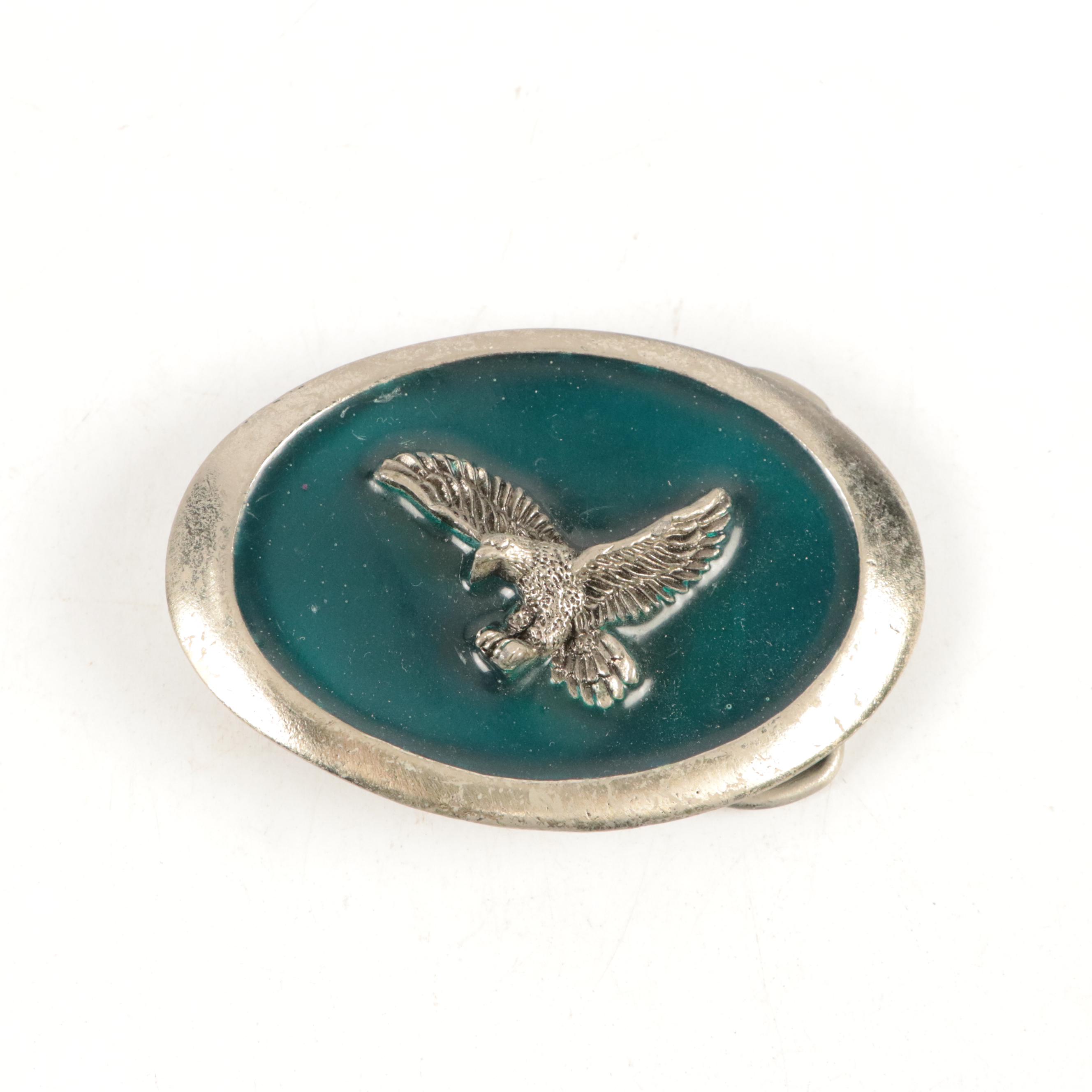 Valley Forge Handcrafted Metal and Leather Belt Buckles with Other Belt Buckles