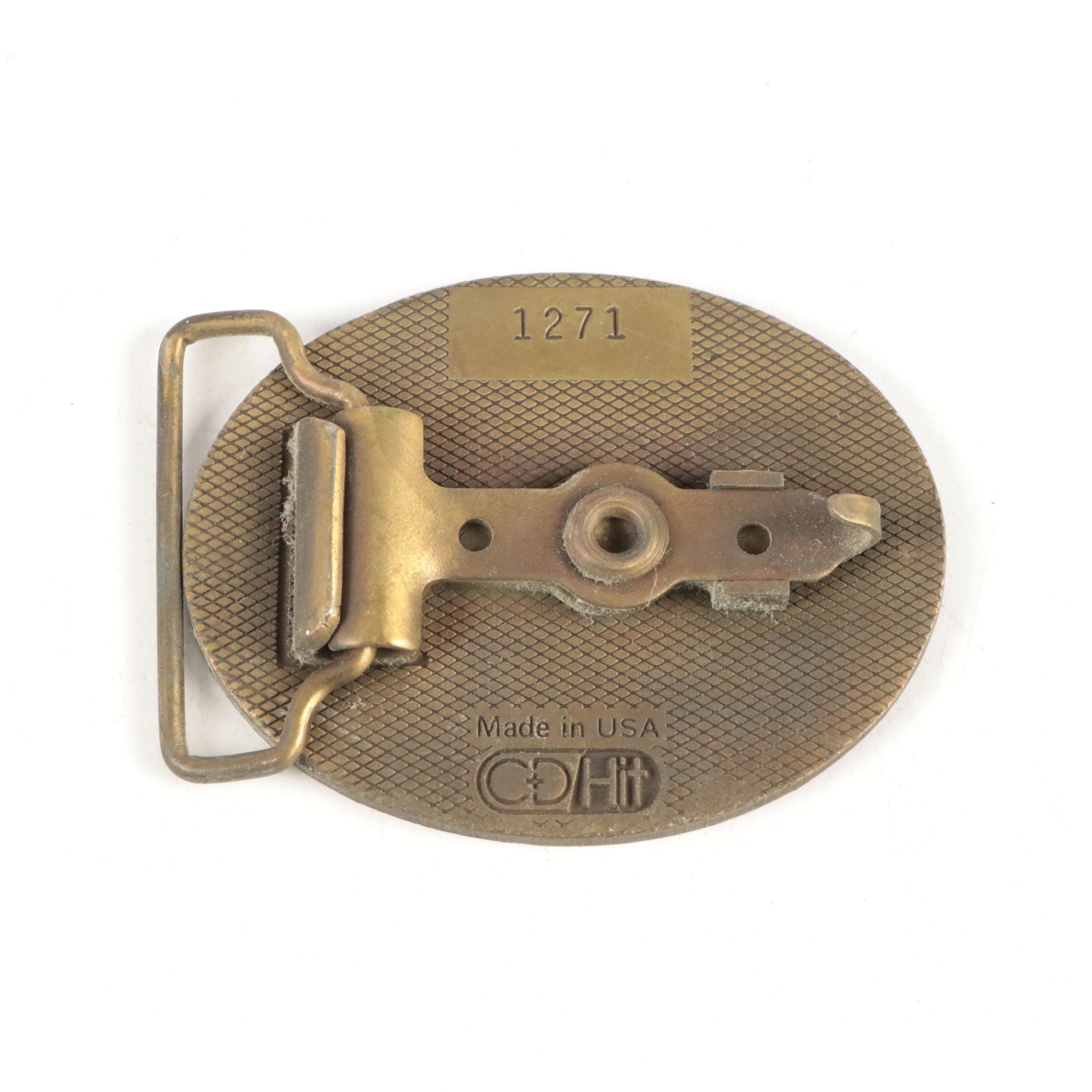 Valley Forge Handcrafted Metal and Leather Belt Buckles with Other Belt Buckles