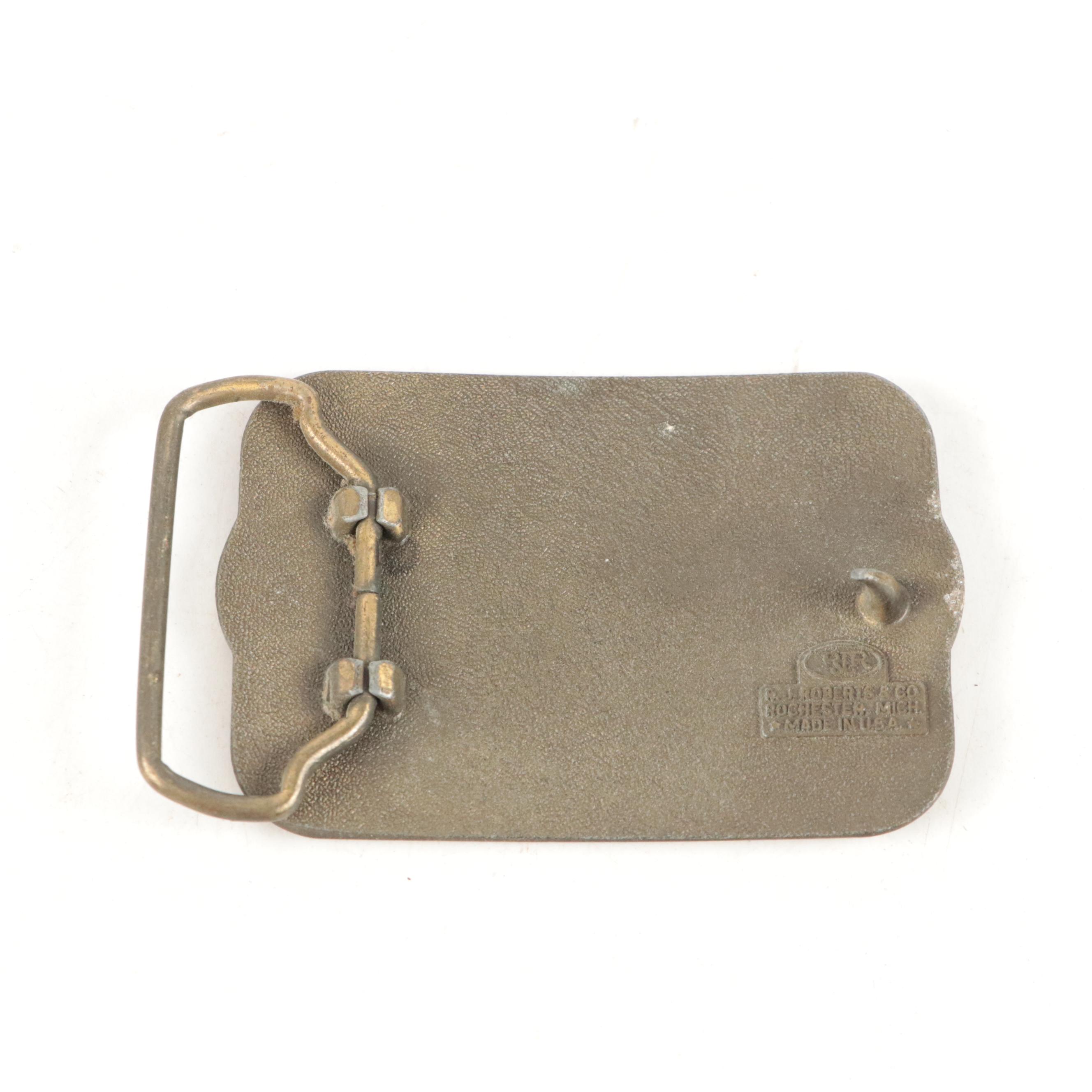 Valley Forge Handcrafted Metal and Leather Belt Buckles with Other Belt Buckles