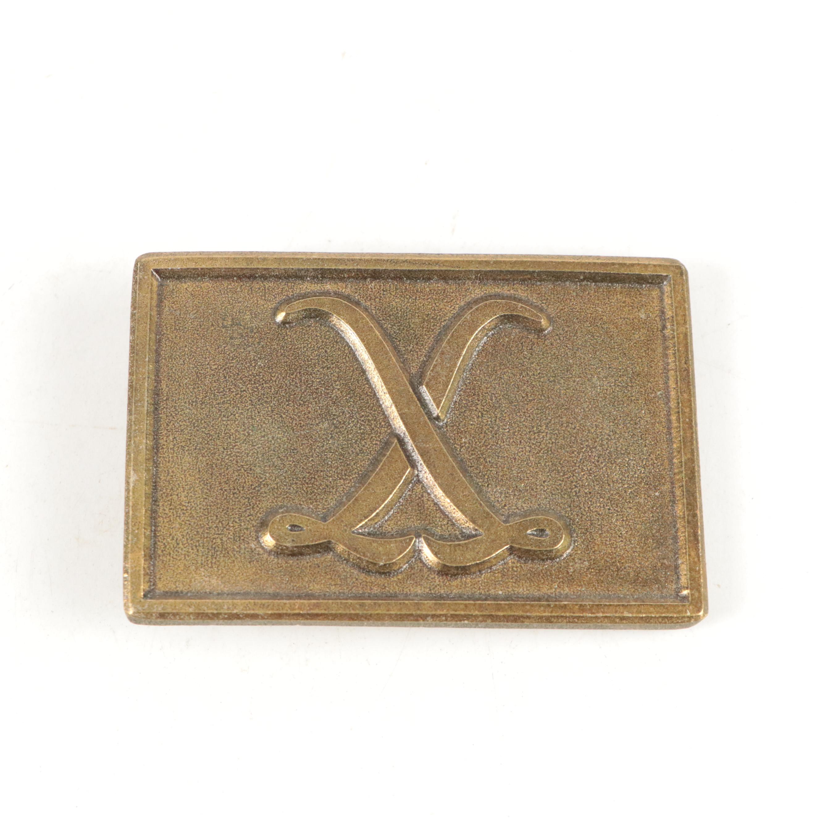 Valley Forge Handcrafted Metal and Leather Belt Buckles with Other Belt Buckles