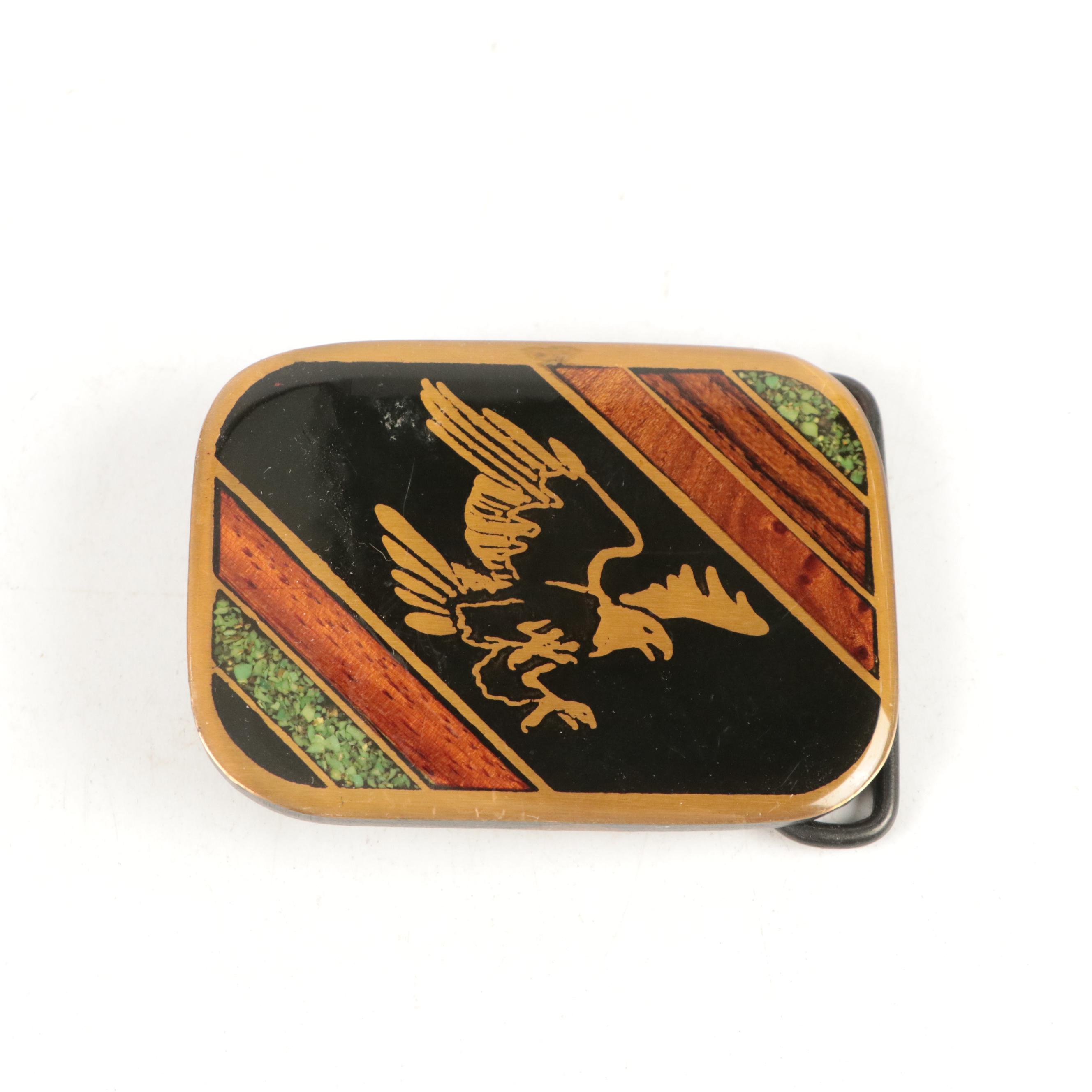 Valley Forge Handcrafted Metal and Leather Belt Buckles with Other Belt Buckles