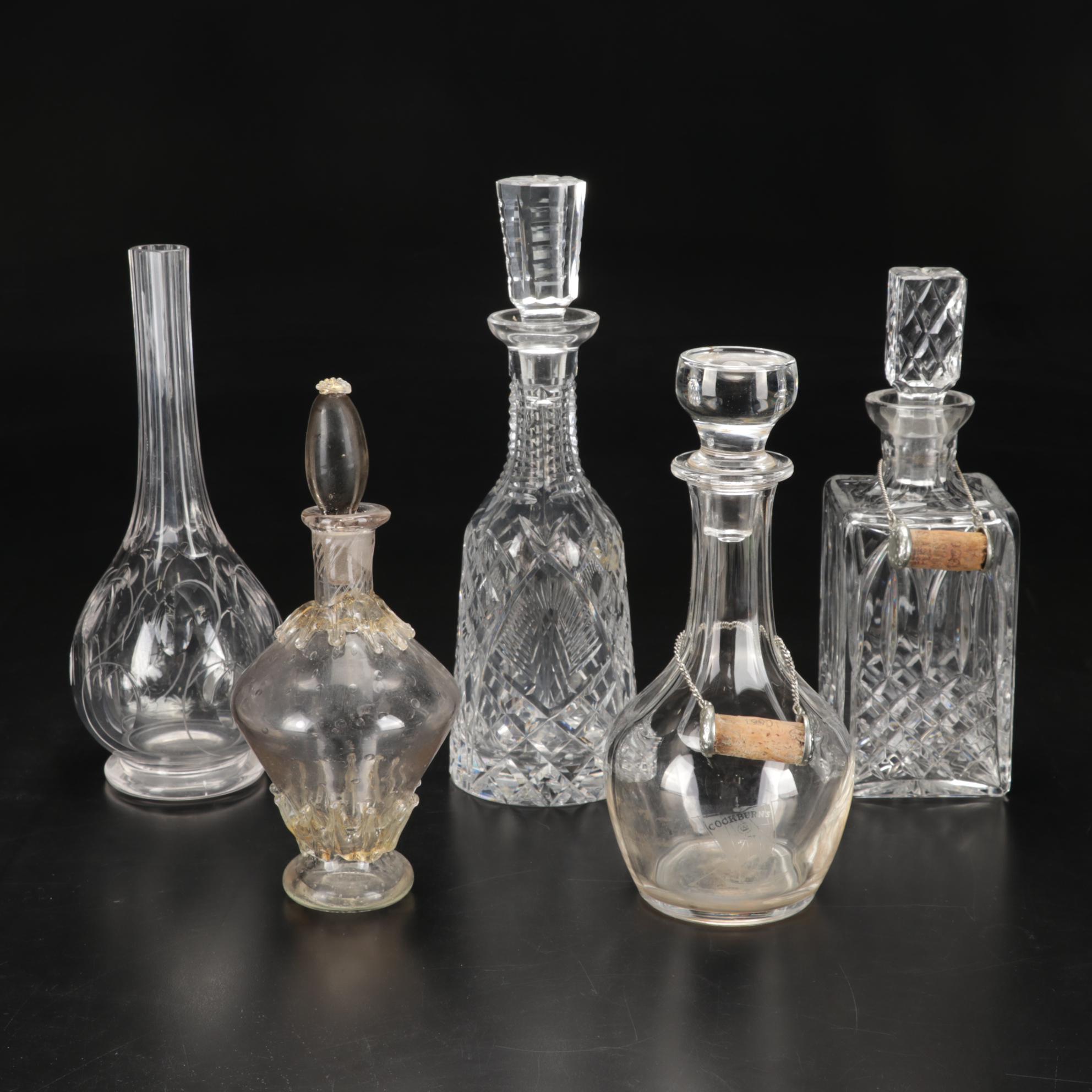 Waterford, Stuart Crystal and Other Liquor Decanters
