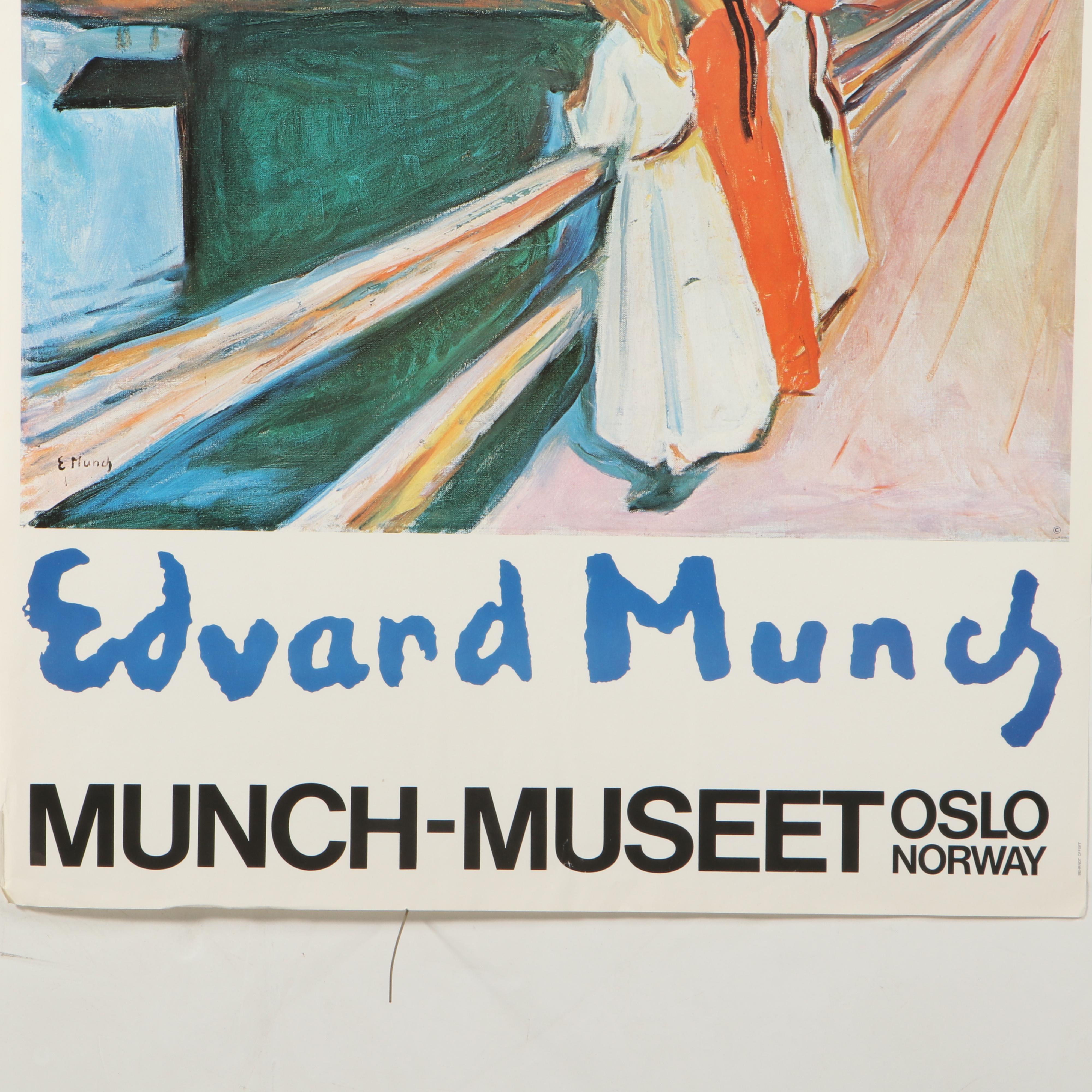 Edvard Munch Exhibition Posters, Late 20th Century