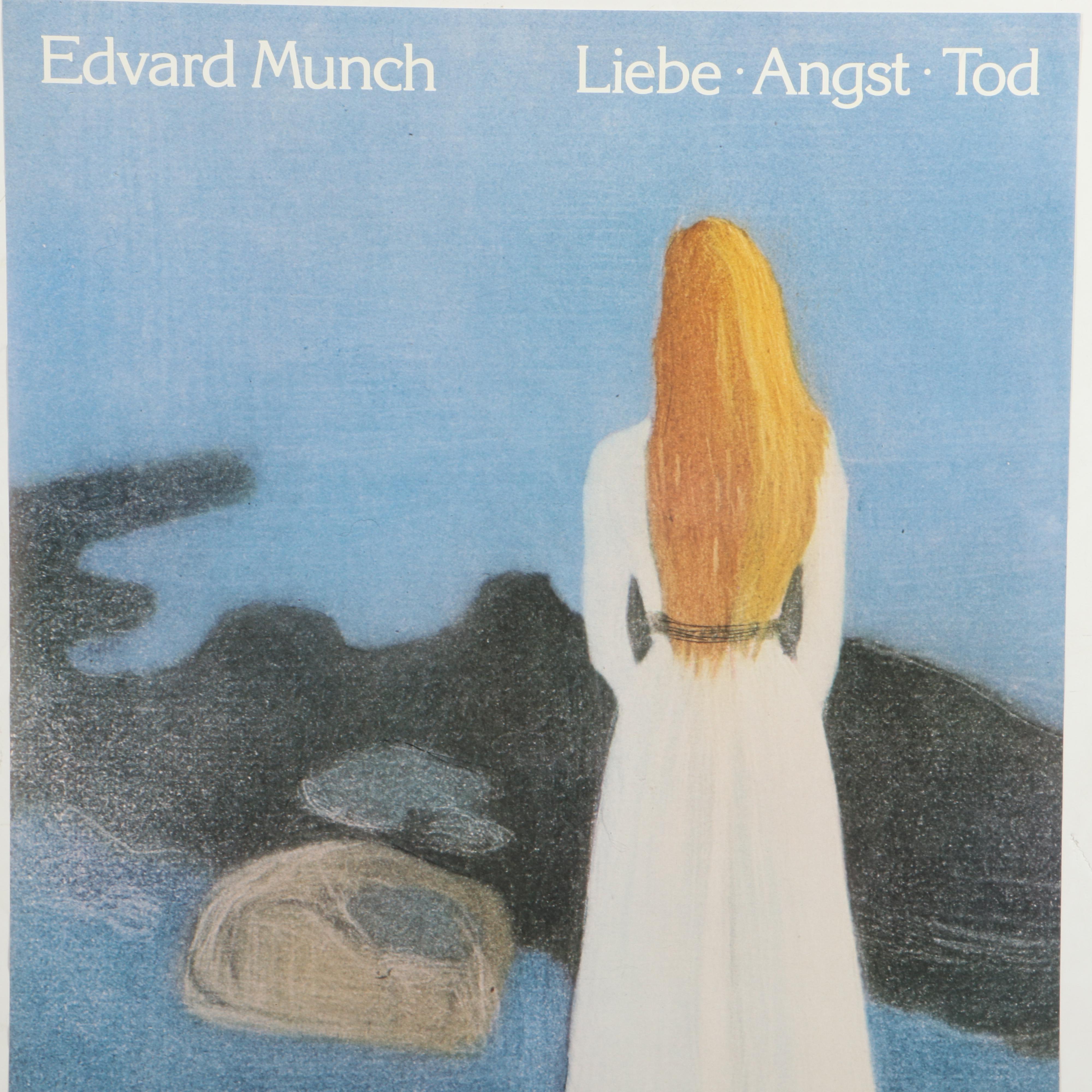 Edvard Munch Exhibition Posters, Late 20th Century