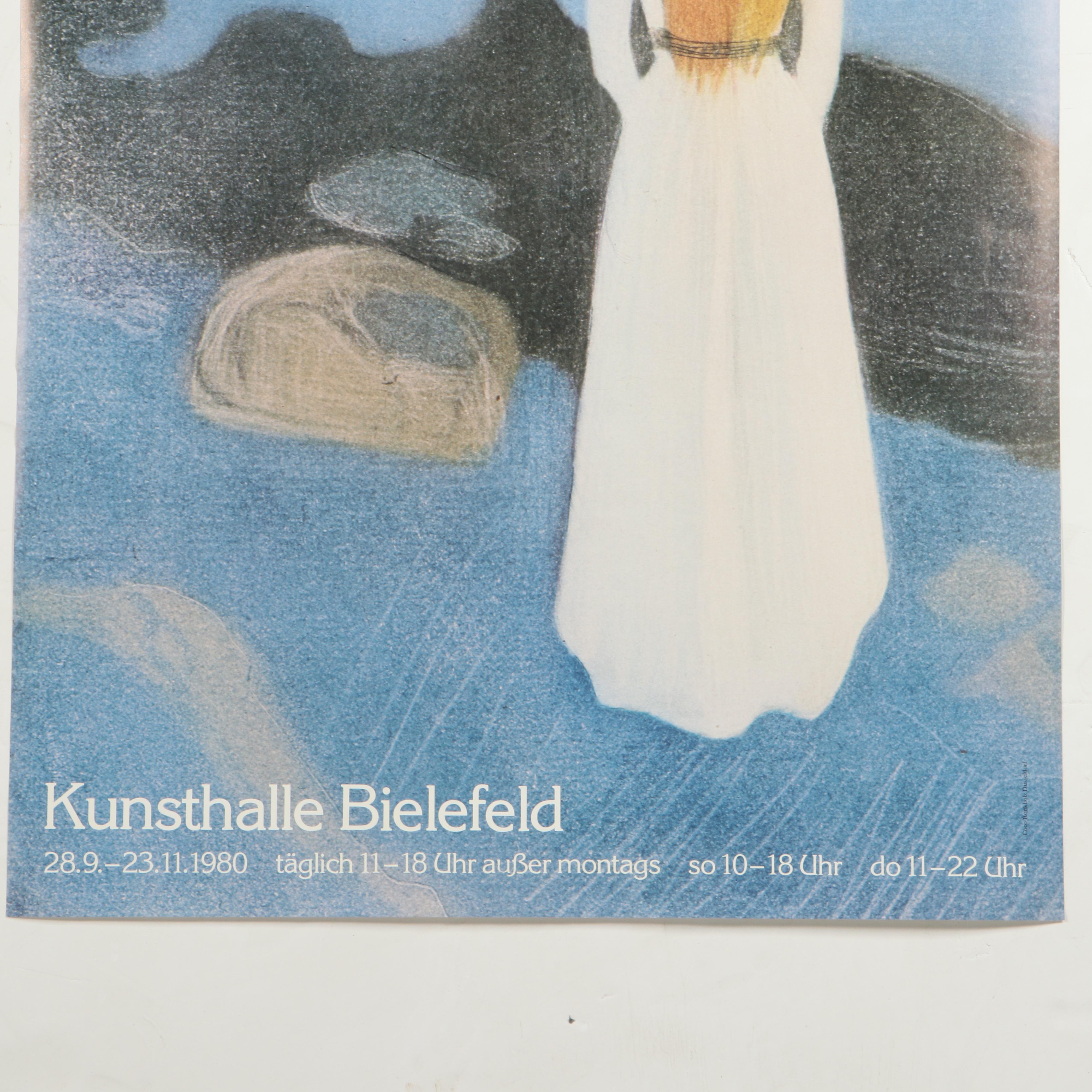 Edvard Munch Exhibition Posters, Late 20th Century