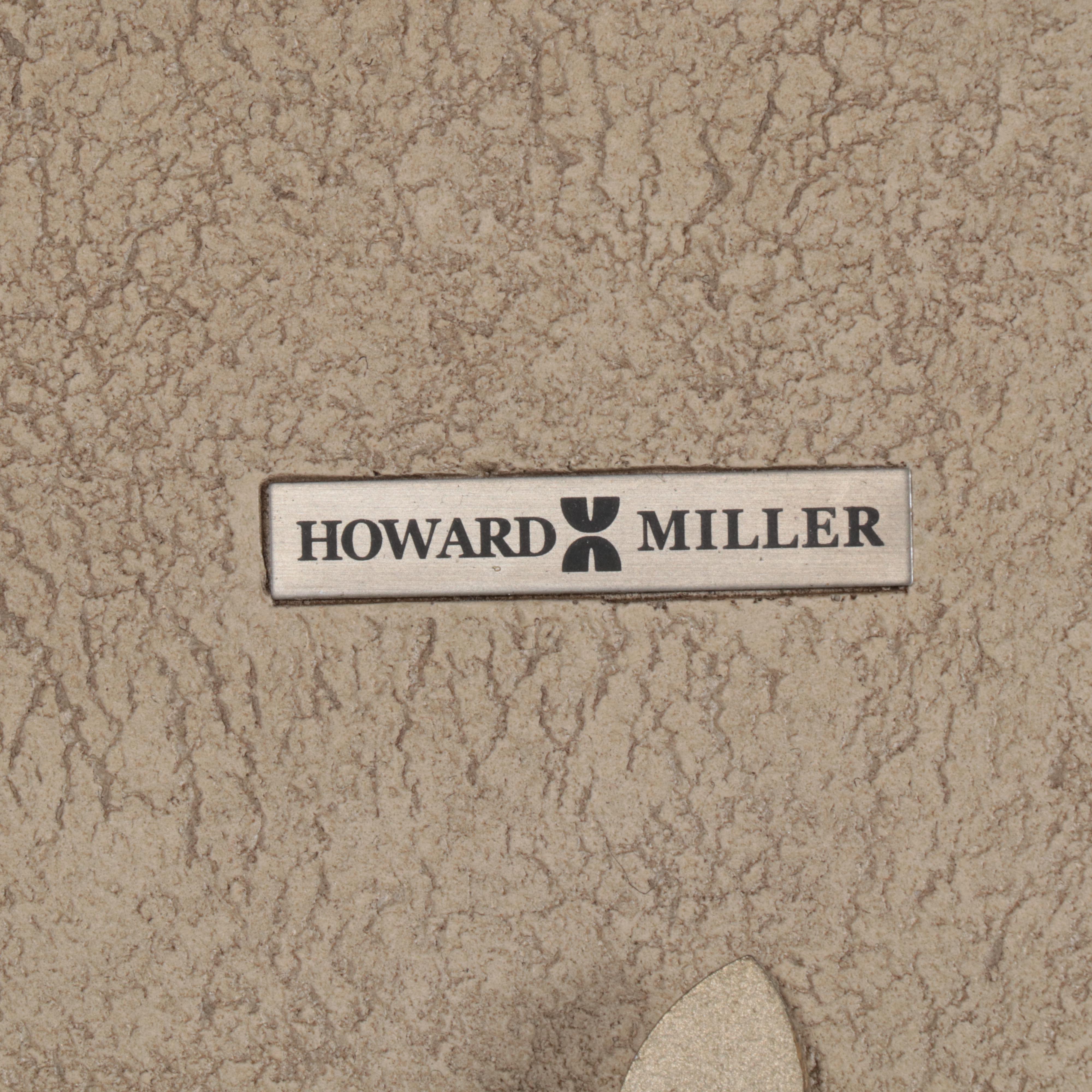 Howard Miller "Trevisso" Platinum-Finished Metal & Cast Stone Grandfather Clock