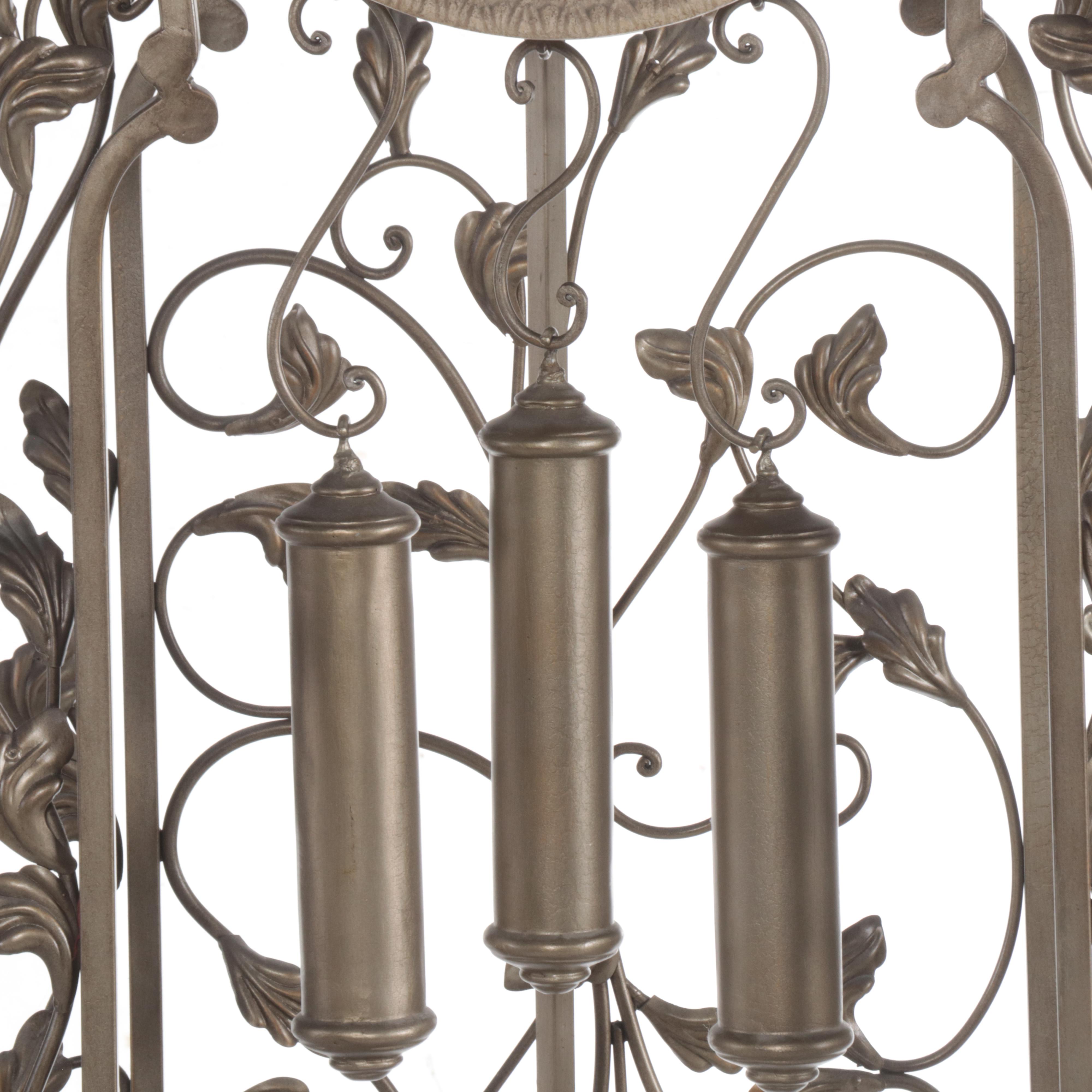 Howard Miller "Trevisso" Platinum-Finished Metal & Cast Stone Grandfather Clock