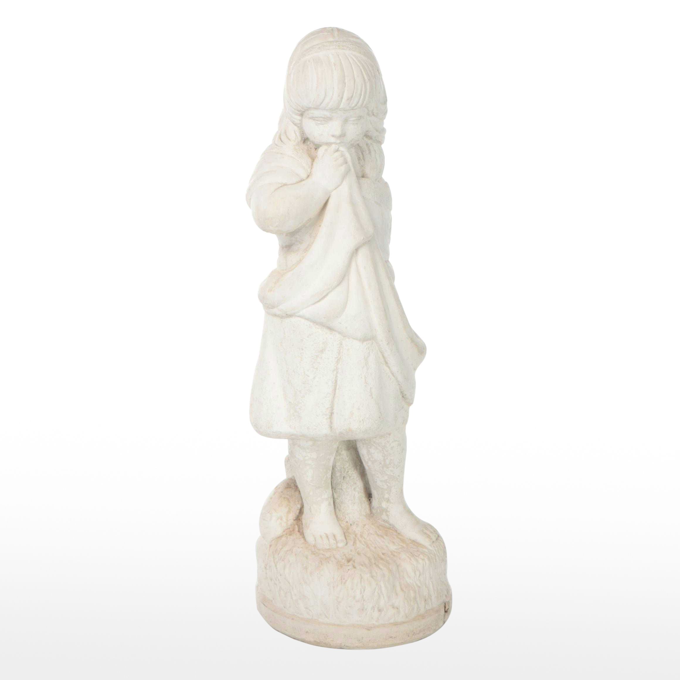 Massarelli's Cast Concrete Little Girl Garden Statue, 1996