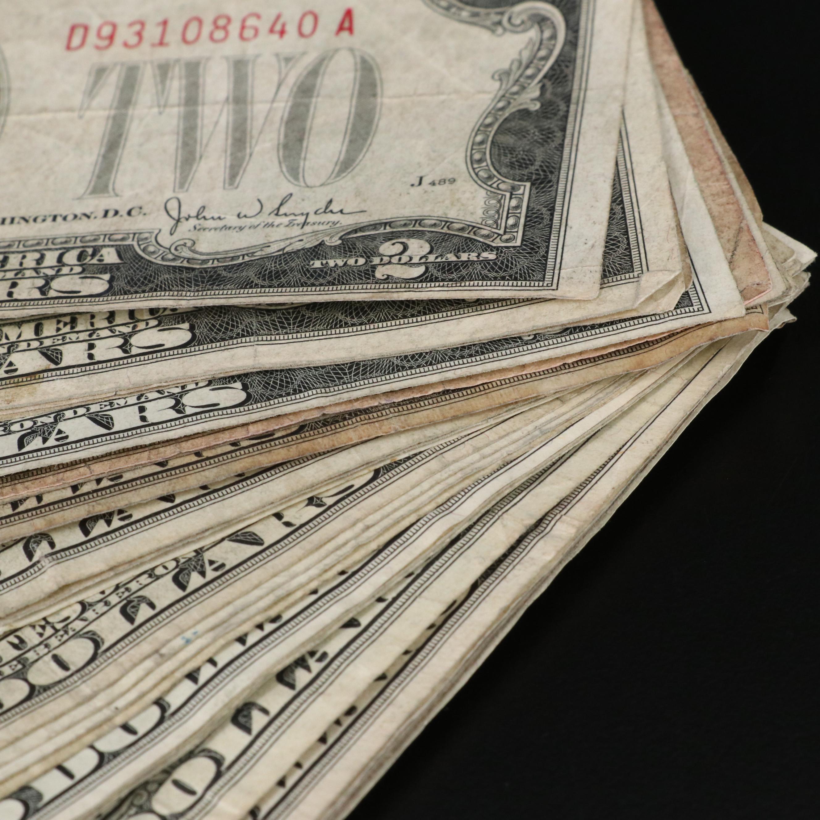 Twenty-Nine Two Dollar Legal Tender Notes