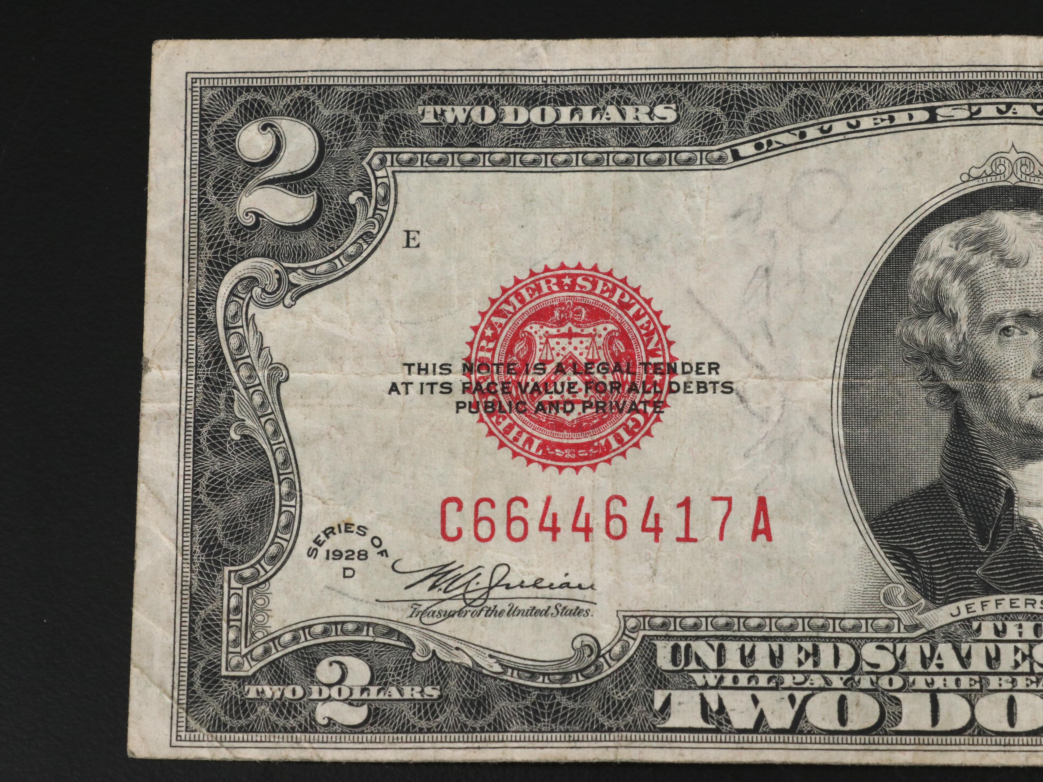 Twenty-Nine Two Dollar Legal Tender Notes