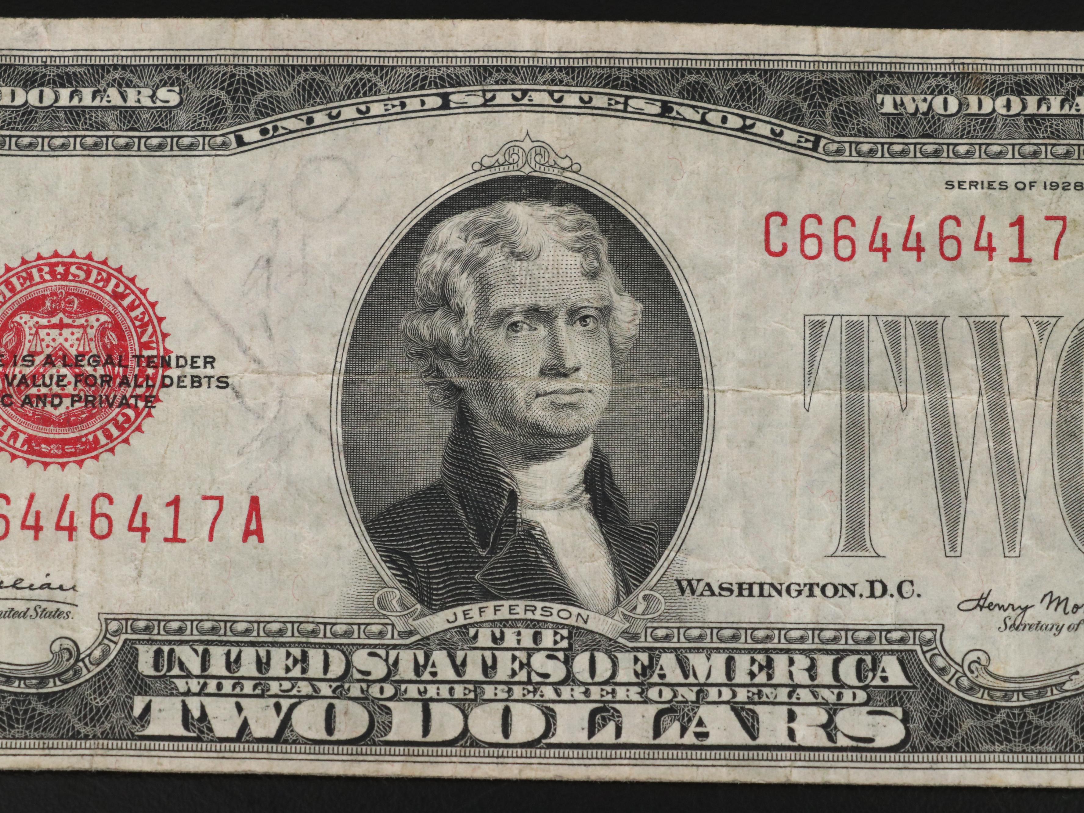 Twenty-Nine Two Dollar Legal Tender Notes