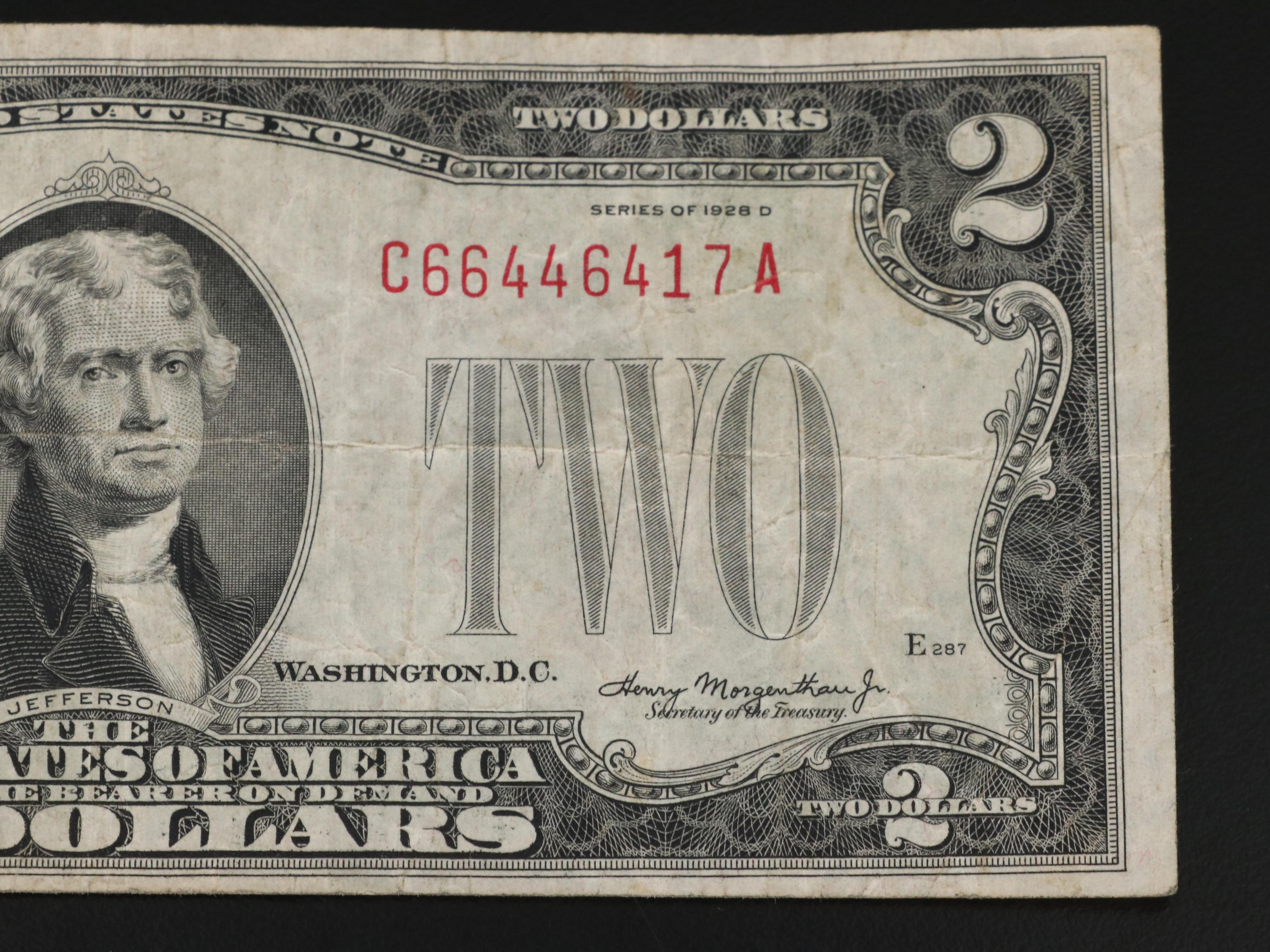 Twenty-Nine Two Dollar Legal Tender Notes