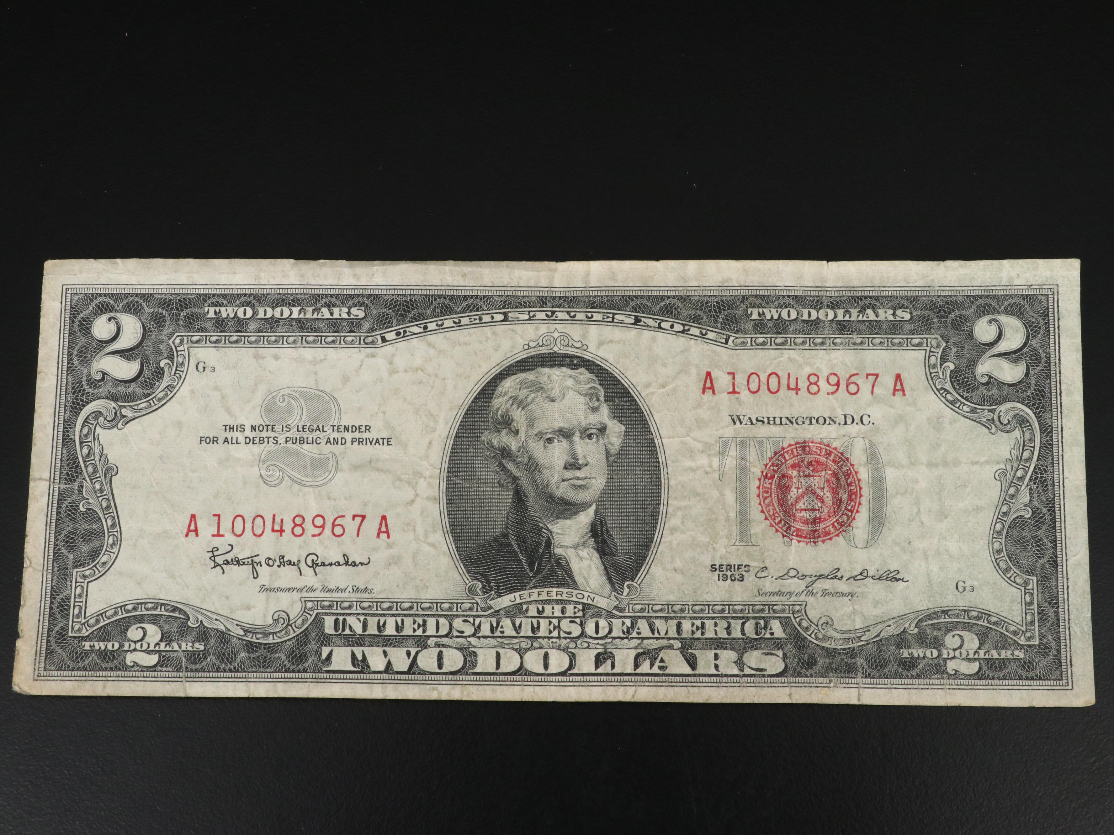 Twenty-Nine Two Dollar Legal Tender Notes