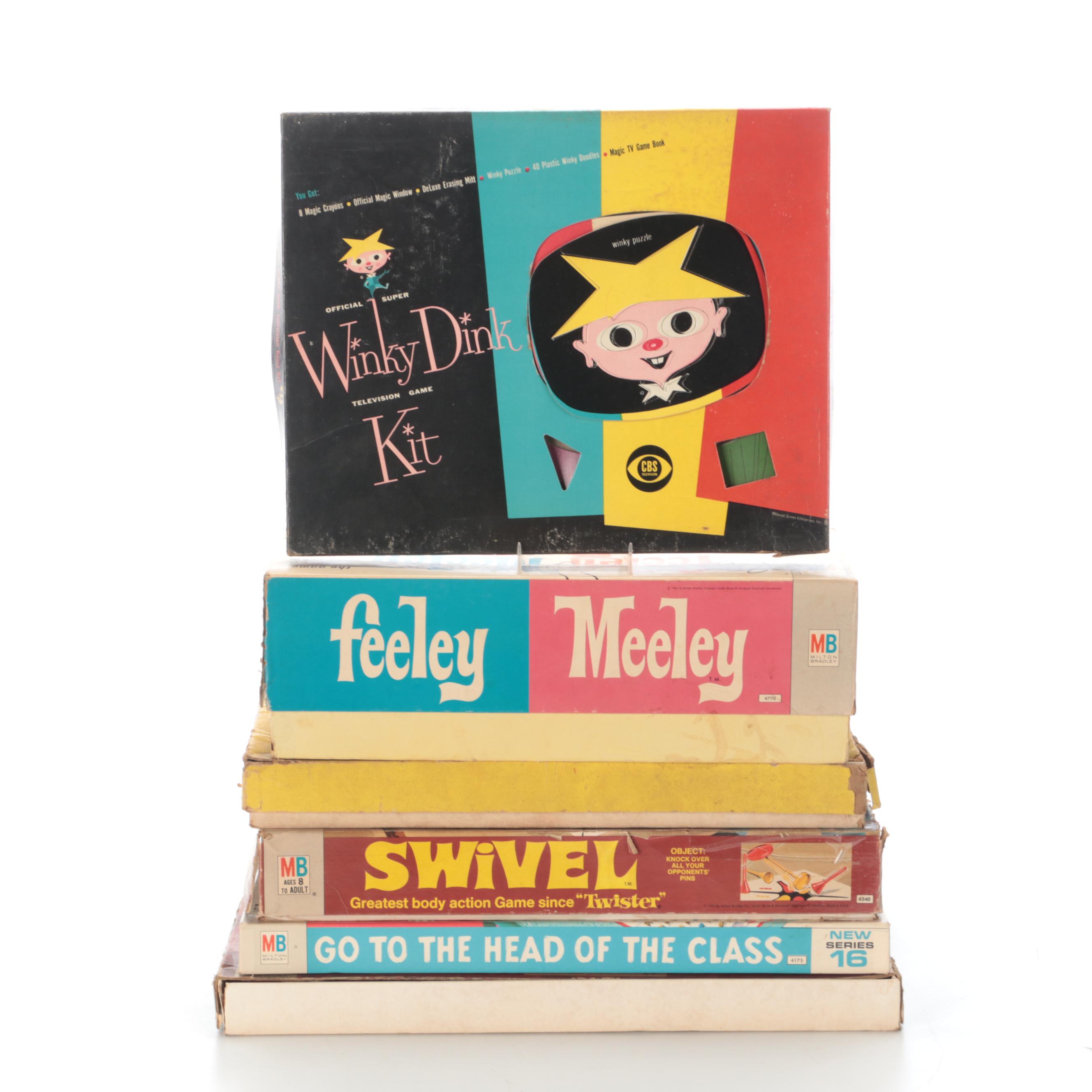 Milton Bradley "Swivel" and Other Games, Mid to Late 20th Century