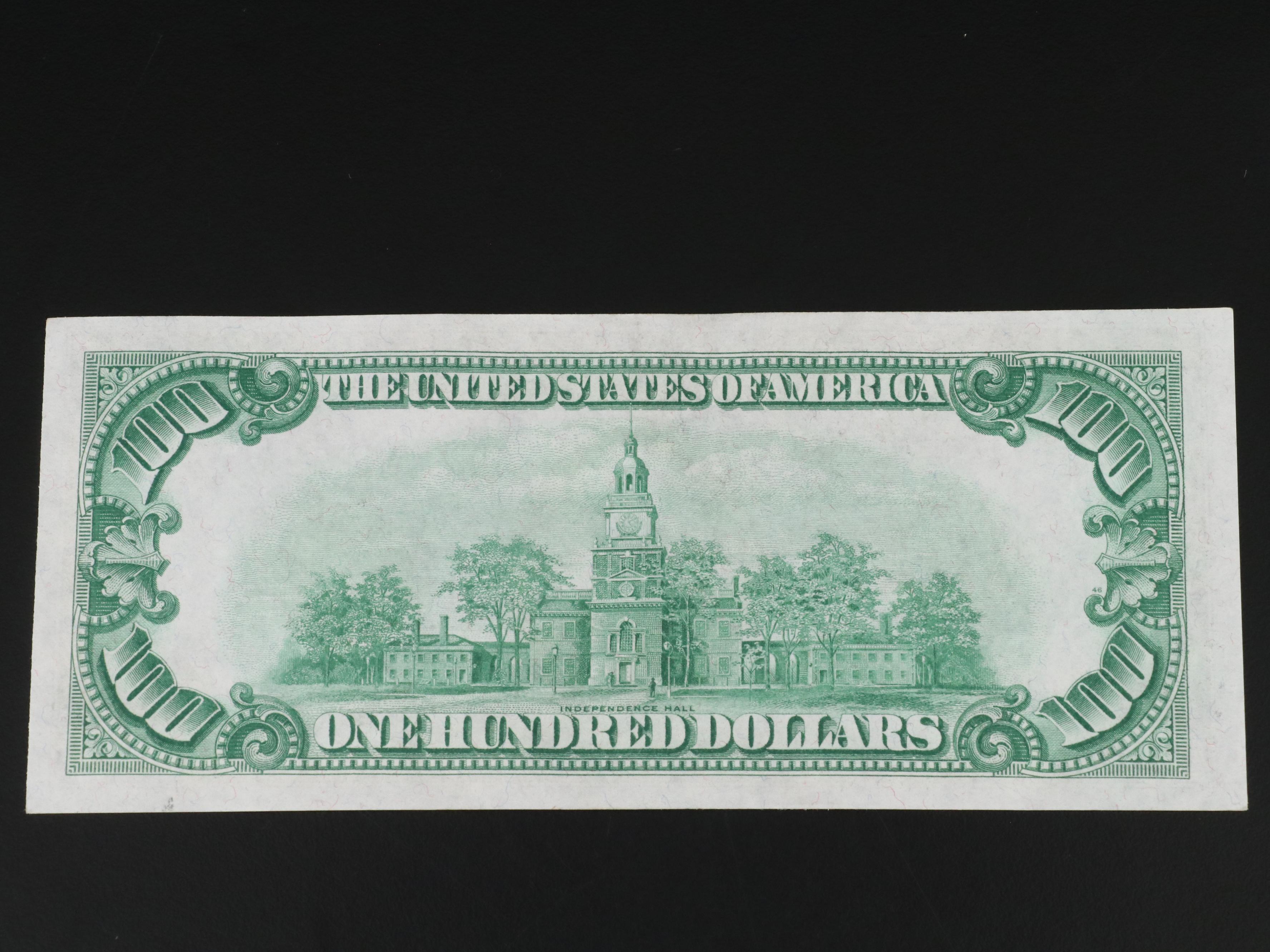 Uncirculated 1934  $100 Dollar Federal Reserve Note