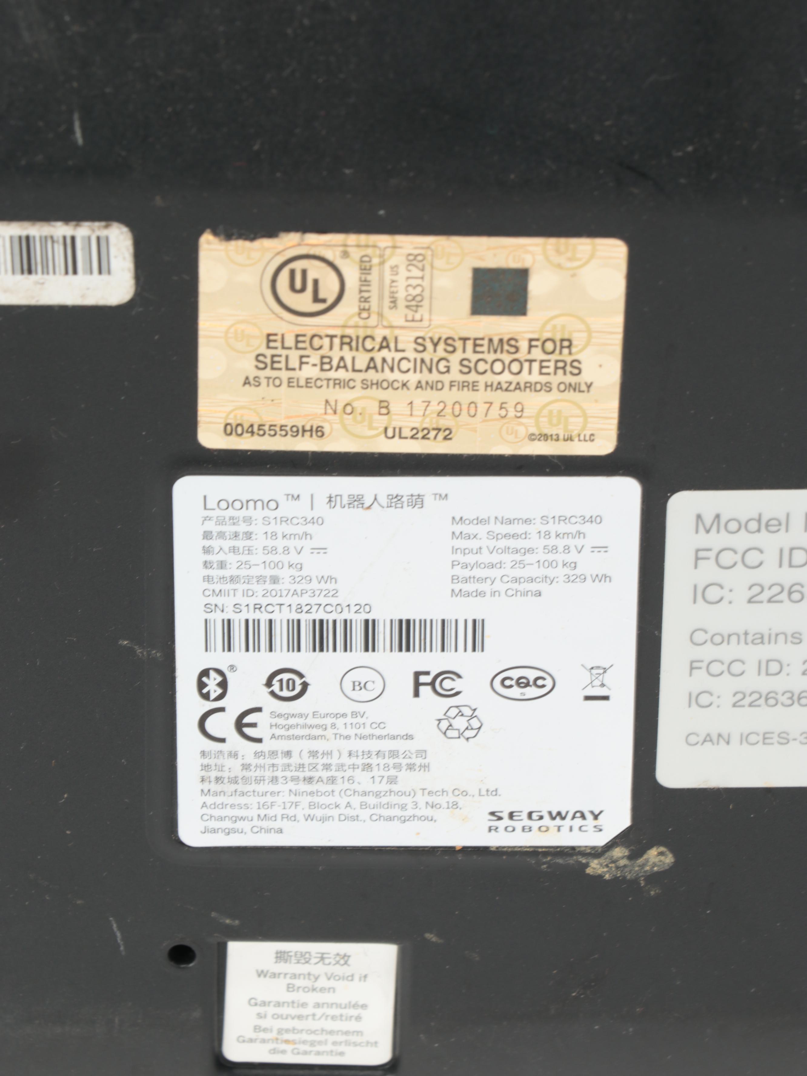 Segway Loomo Personal Robot Scooter